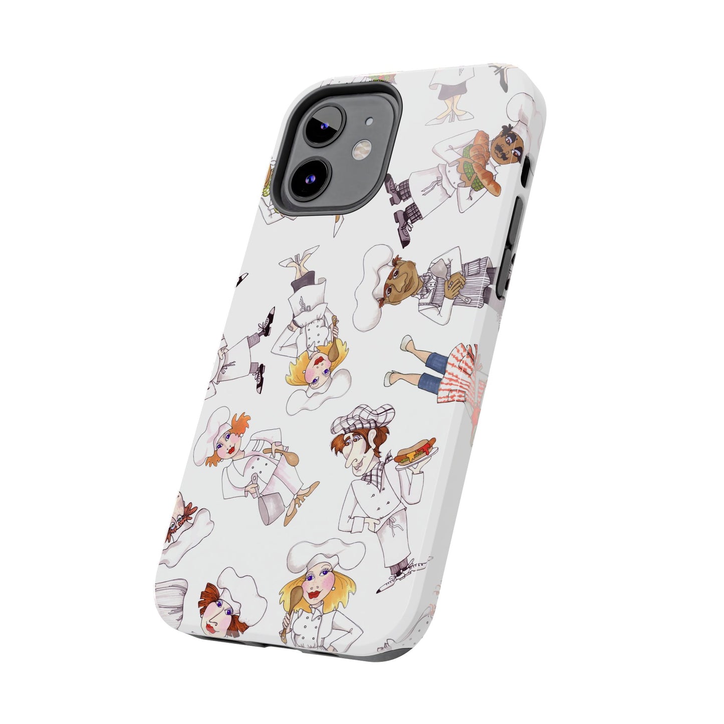 Tossed Chefs White Phone Case