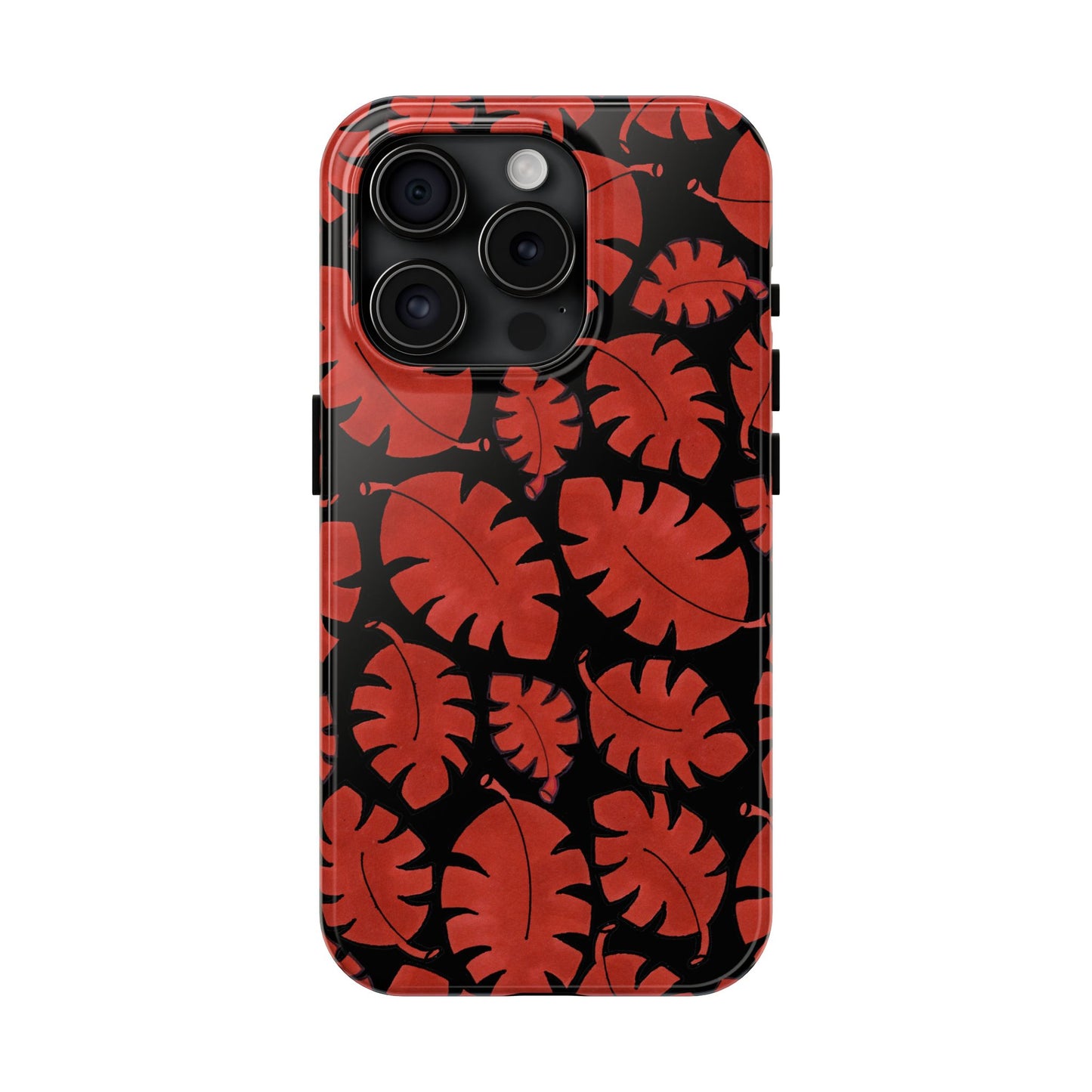 Red Bananas Black Phone Case