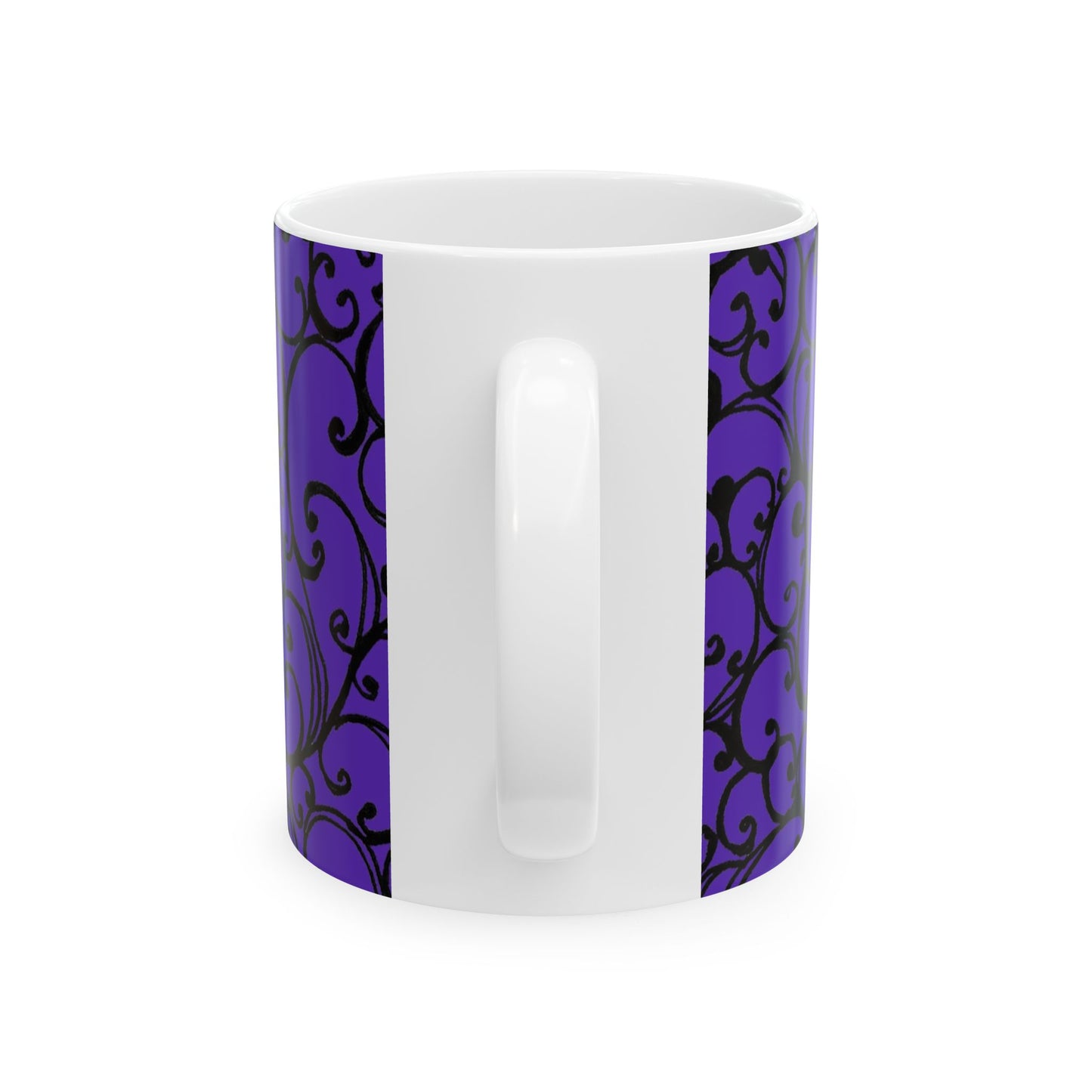 Scrollie Blue / Black Cup