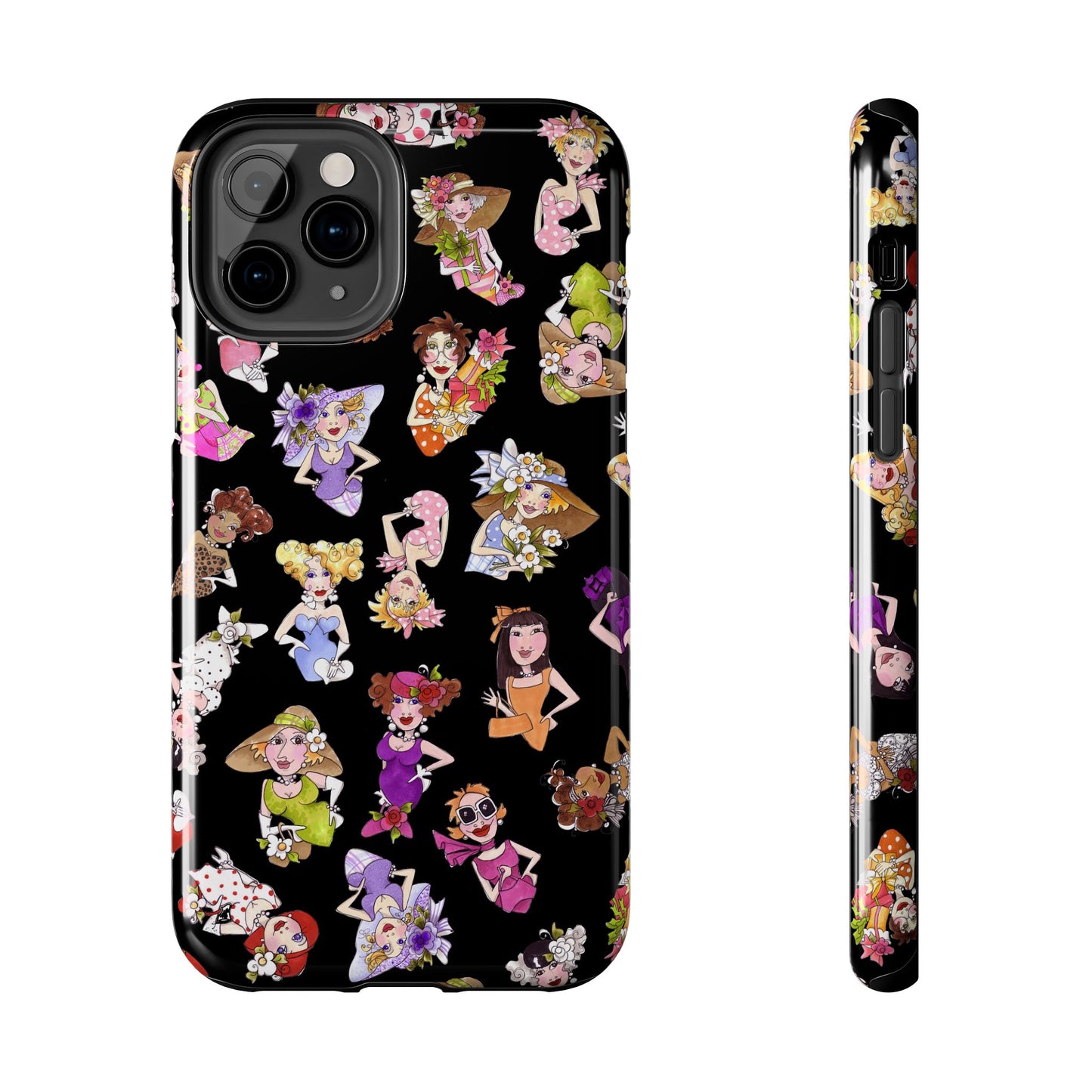 Fast Women Tossed Black Phone Case