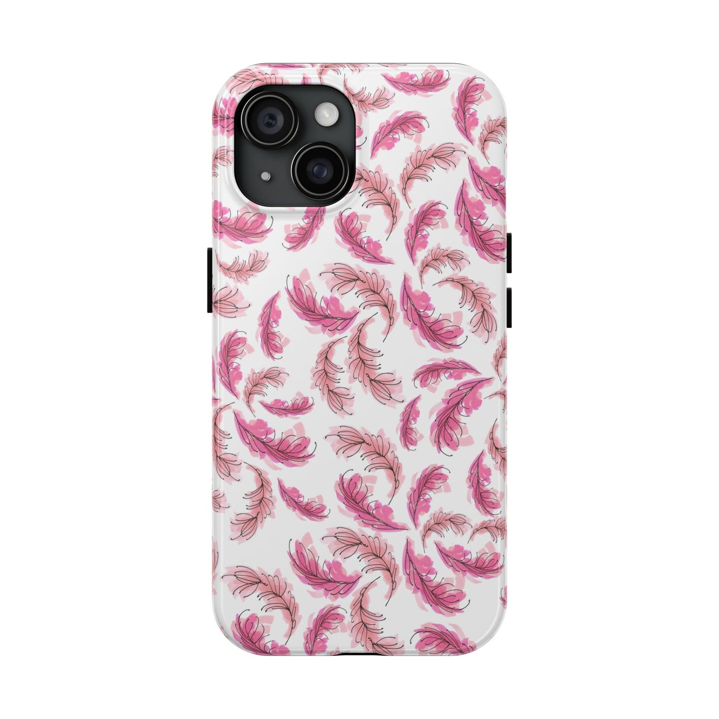Flam Feathers White Phone Case