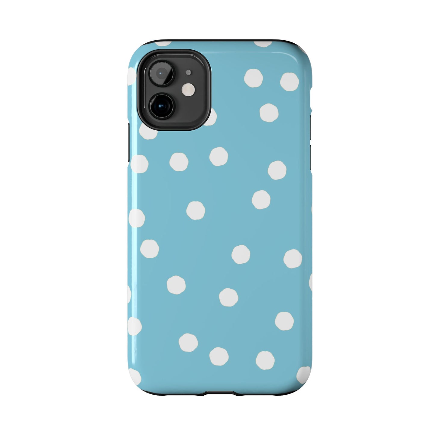 Jumbo Dots Turquoise / White Phone Case