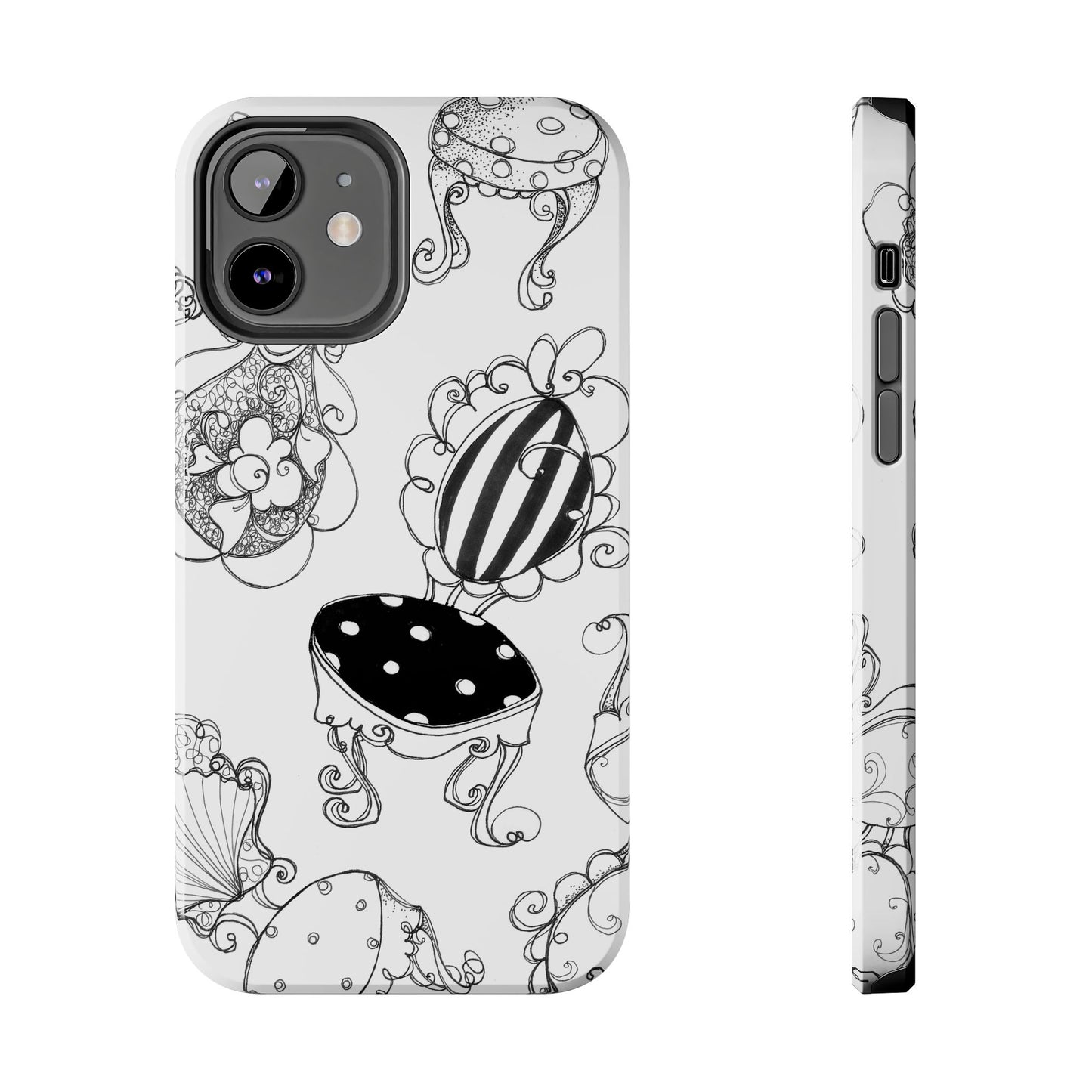 Bistro Chairs White Phone Case