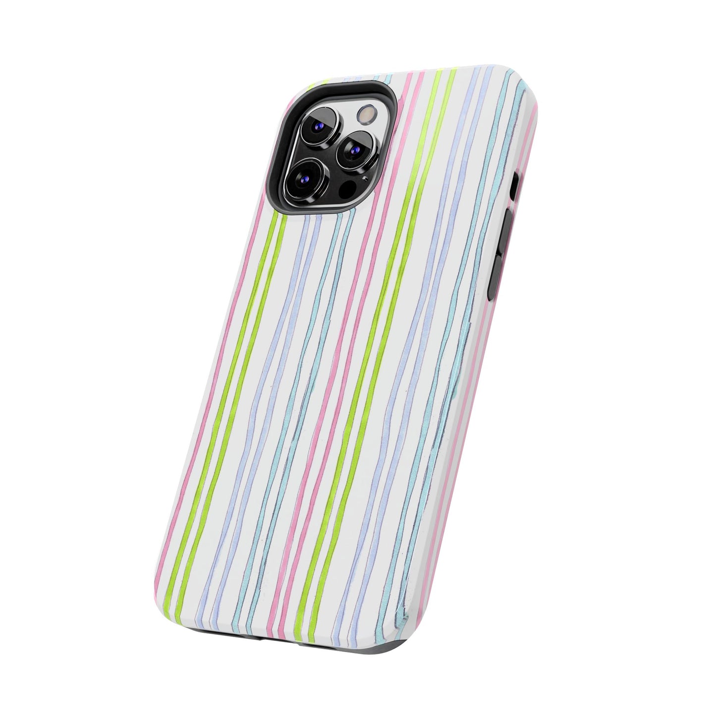 Belle Stripe White Phone Case