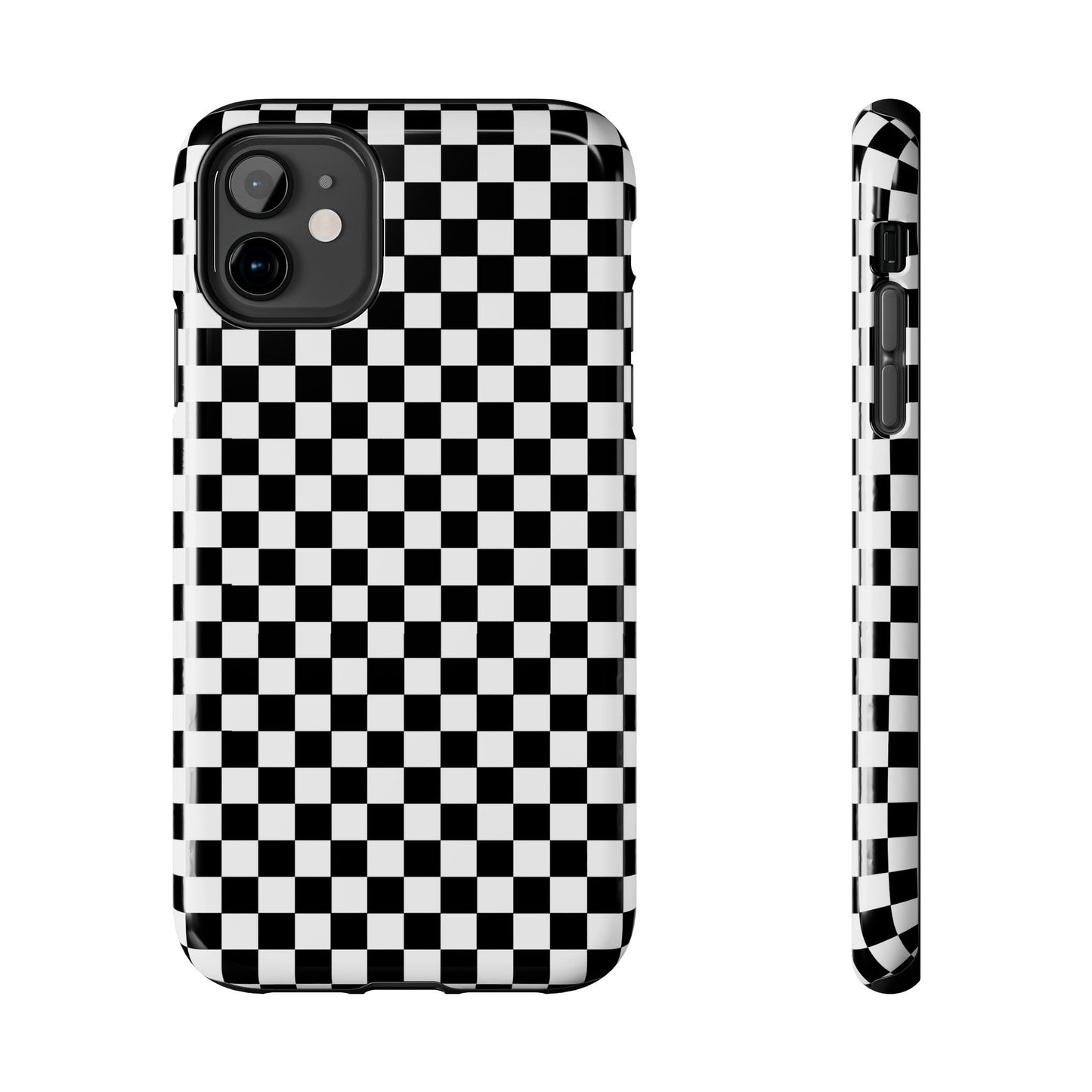 Checkerboard Black / White Phone Case
