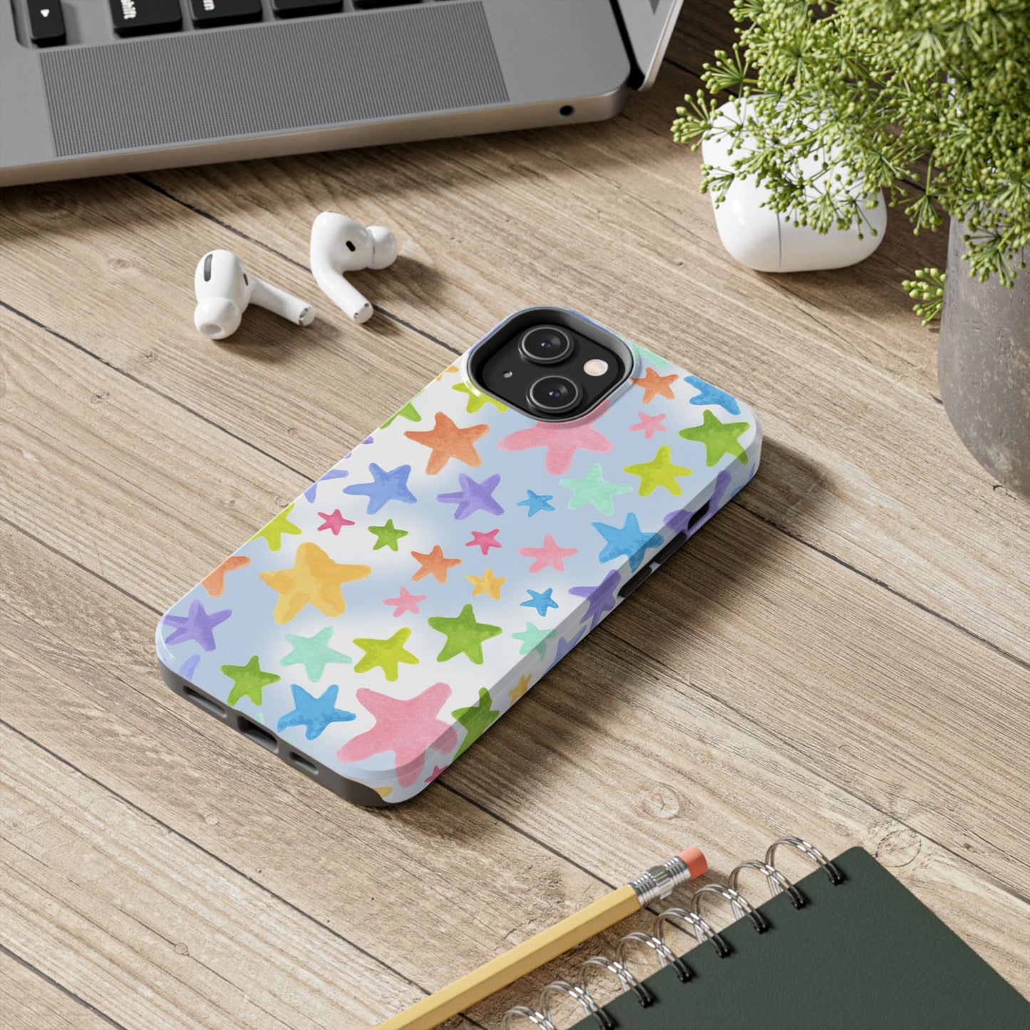 Happy Stars Blue Sky Phone Case