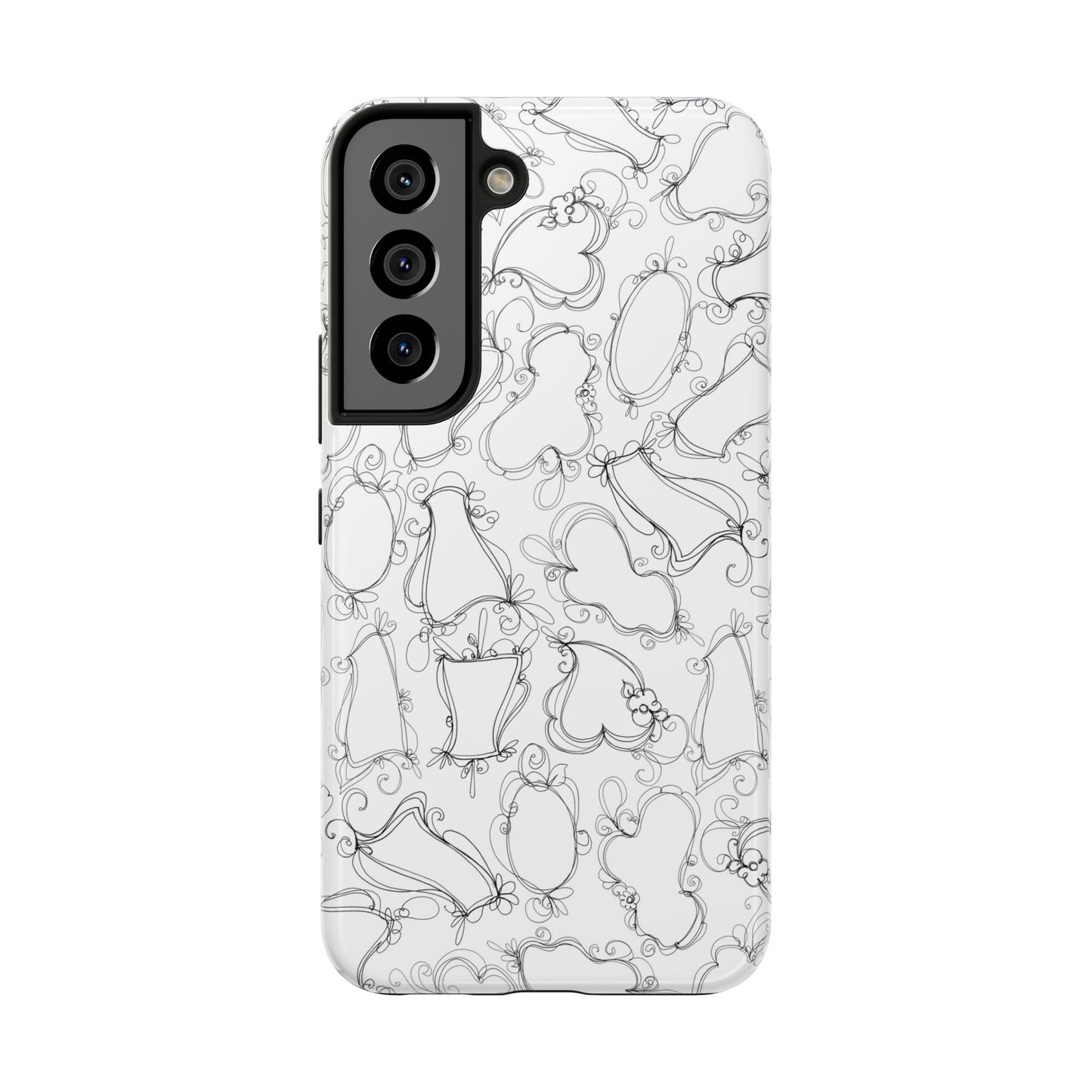 Frames White / Black Phone Case