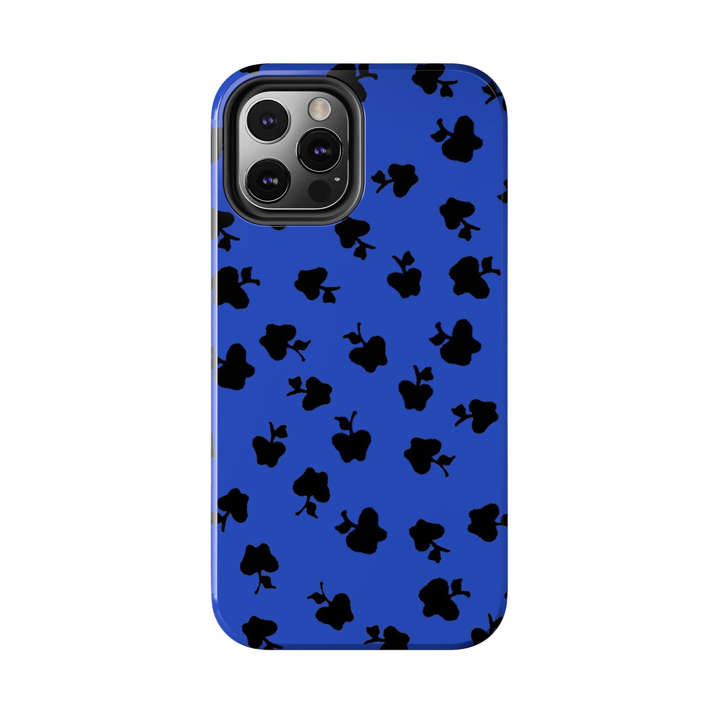 Happy Apples Blue / Black Phone Case
