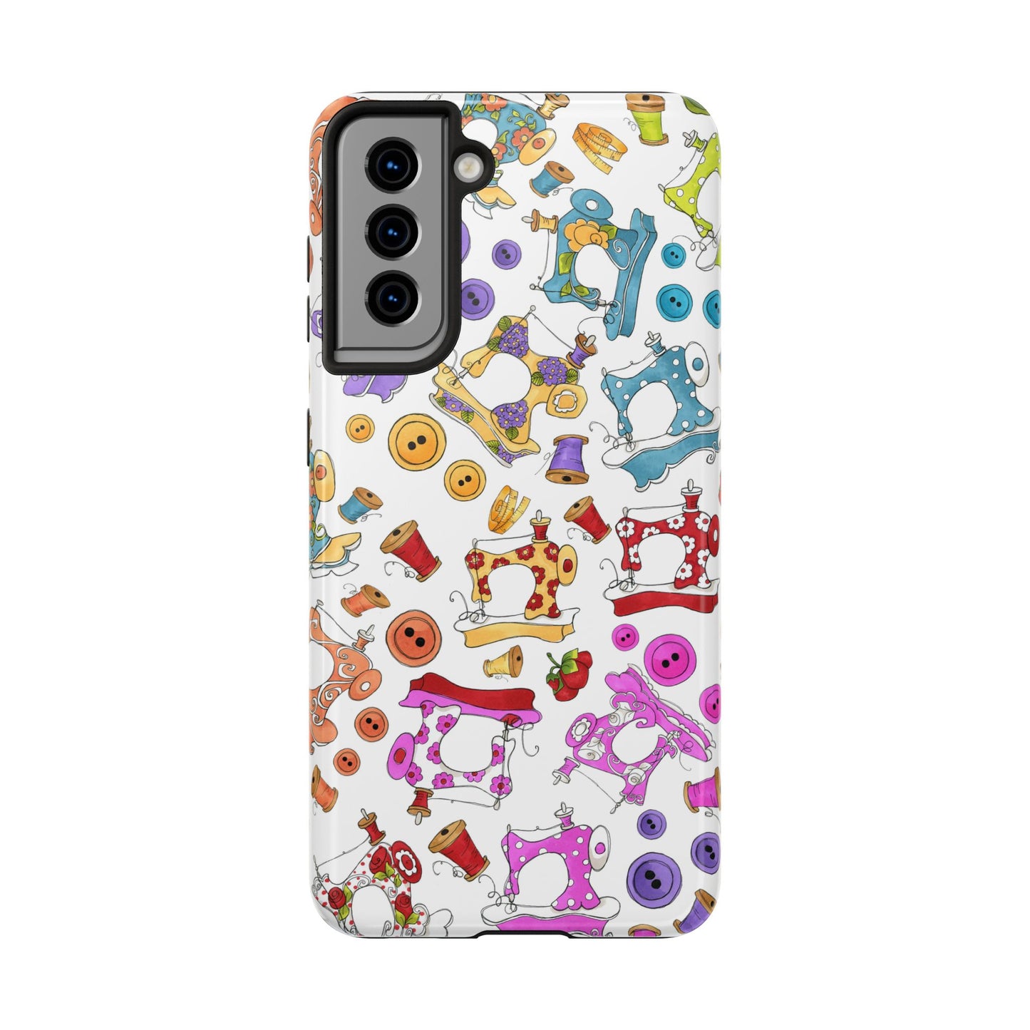 Sew Assorted White Phone Case