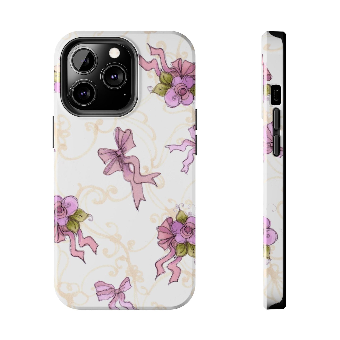 Flower Model Bow Flowers Phone Case