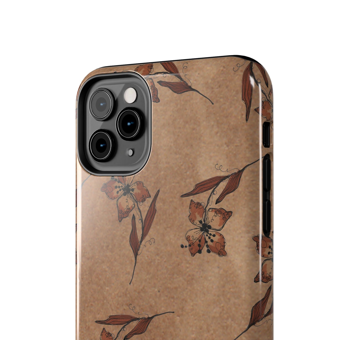Brown Buds Phone Case