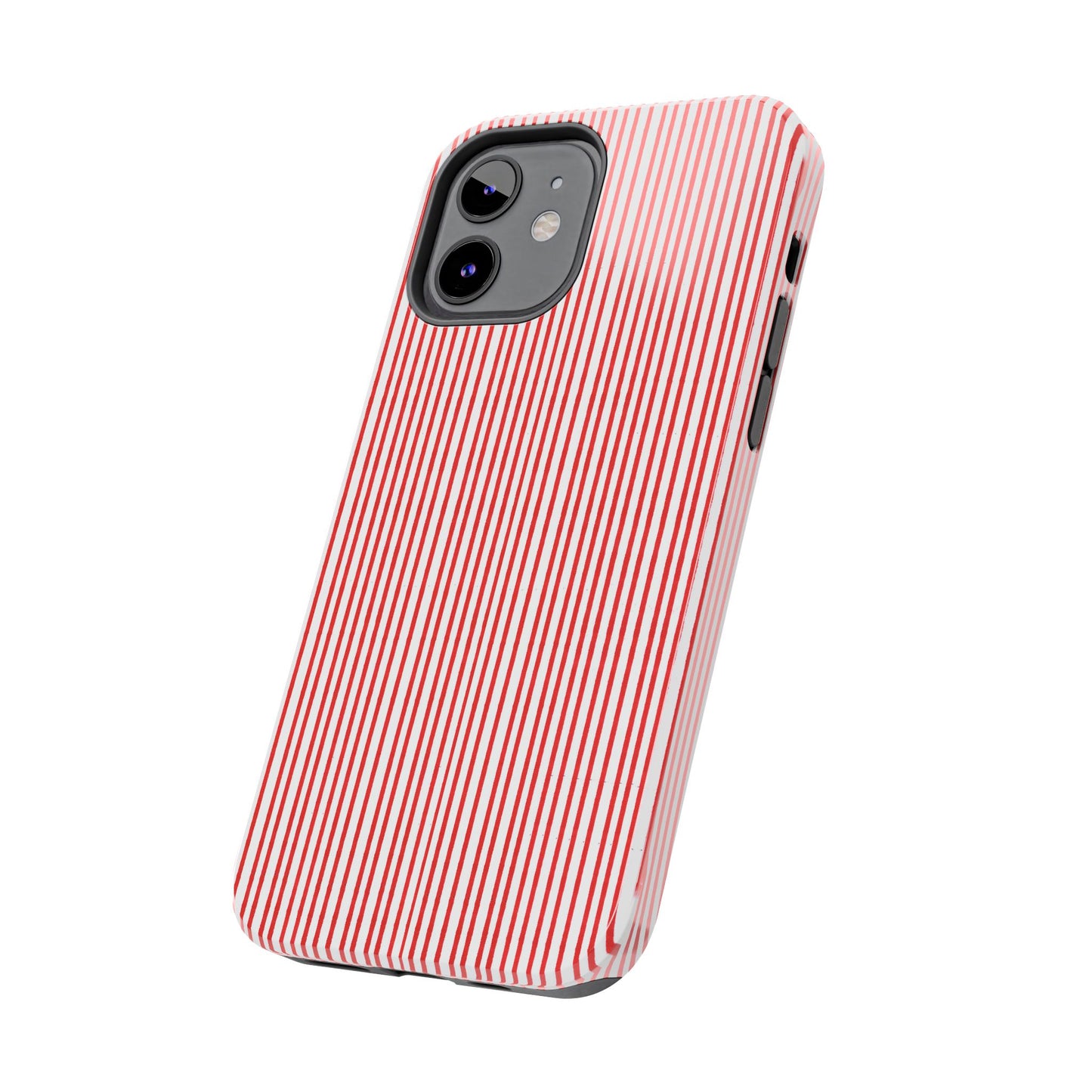 Stripe White / Red Phone Case