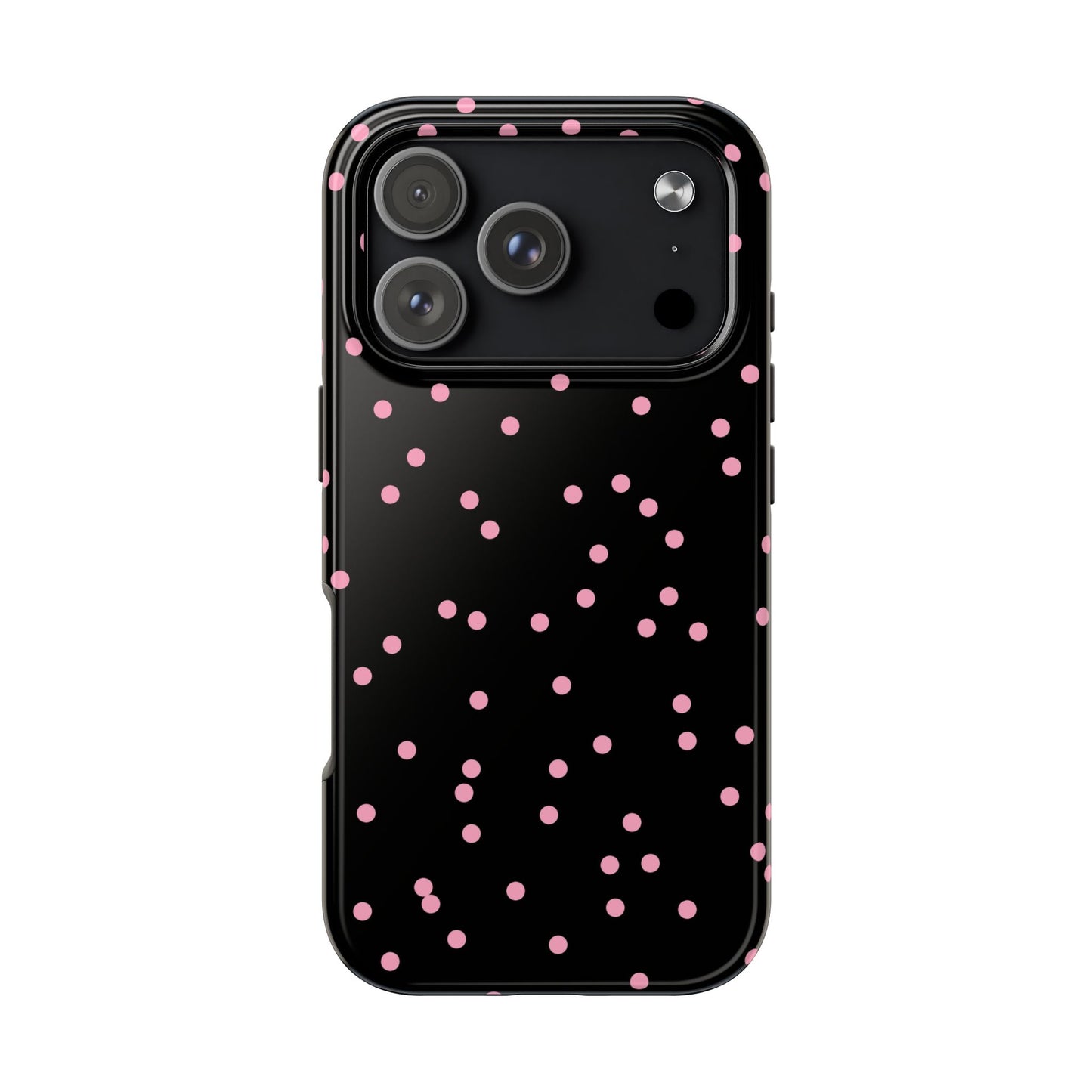 Space Dots Black / Pink Phone Case