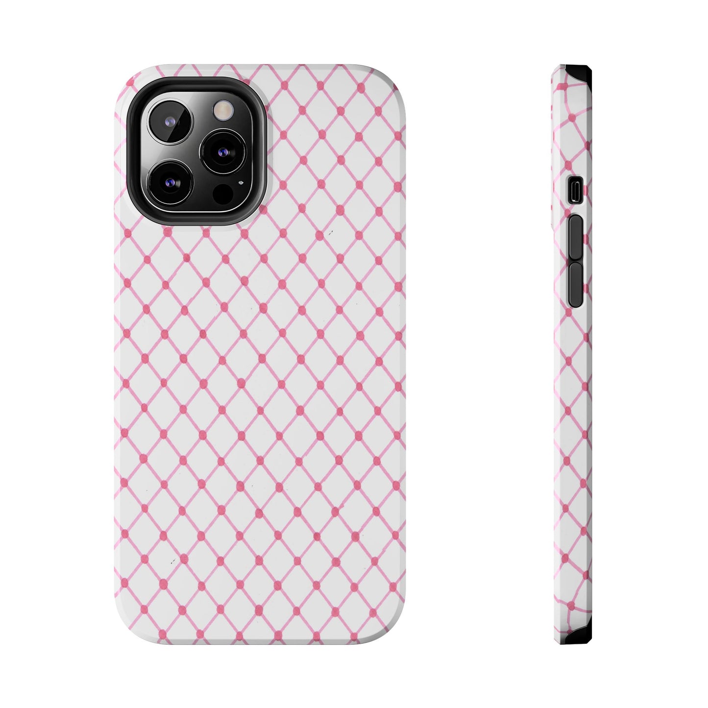 Diamond White / Pink Phone Case
