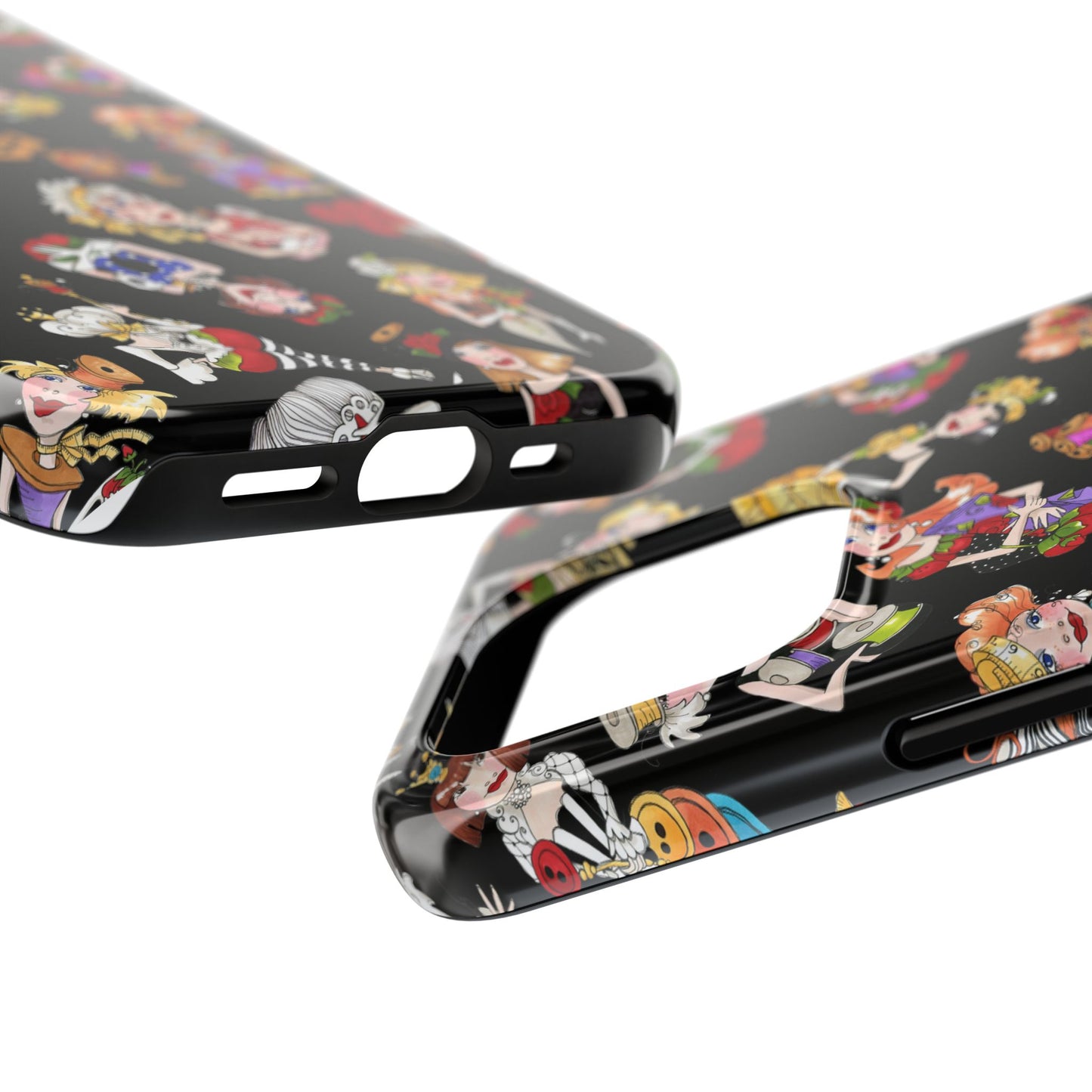 Curious Toss Black Phone Case