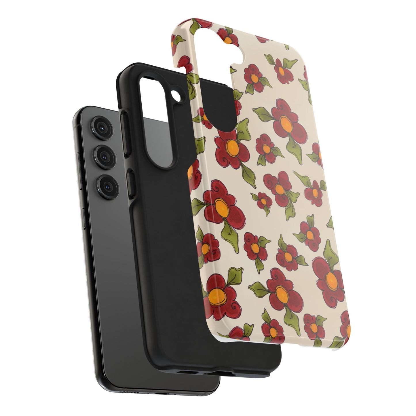 Chili Pepper Daisies Phone Case