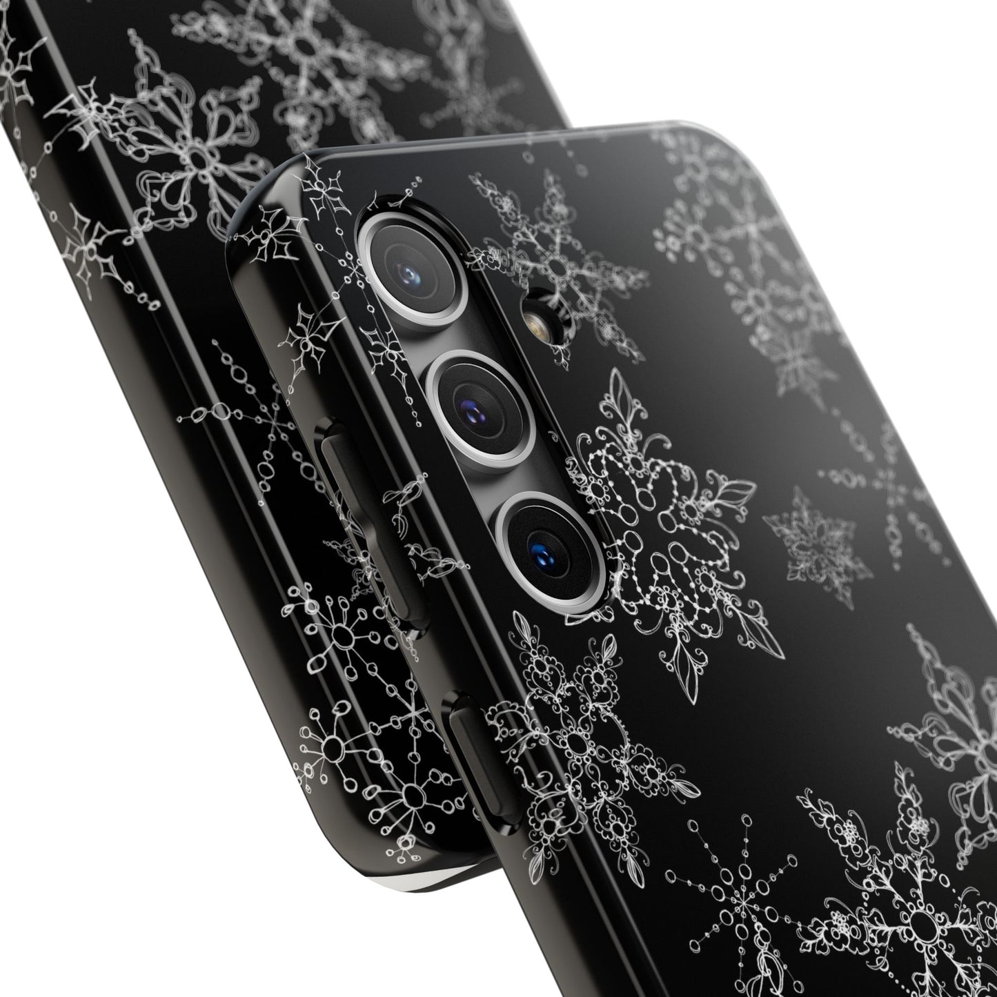 Random Flakes Black Phone Case