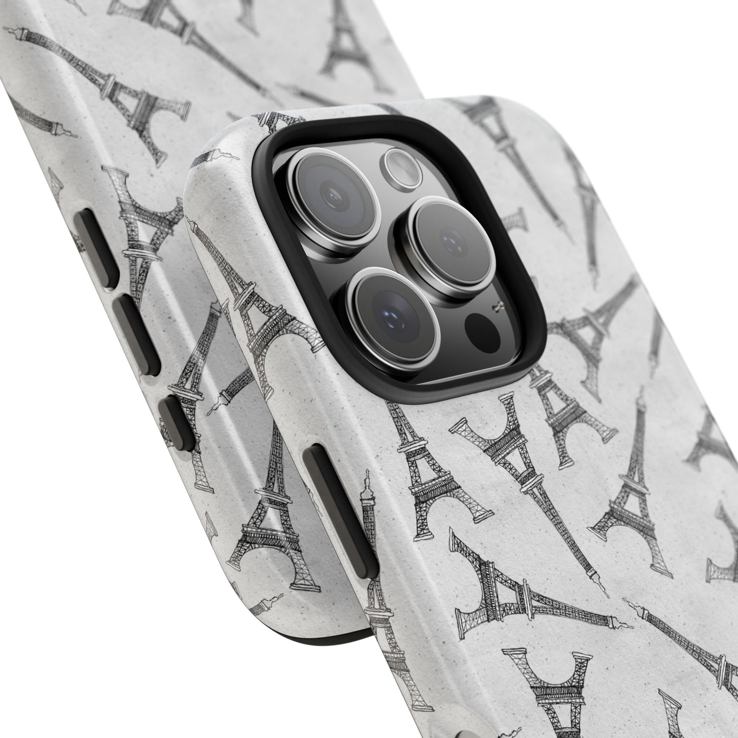 Eifelesque Silver Phone Case
