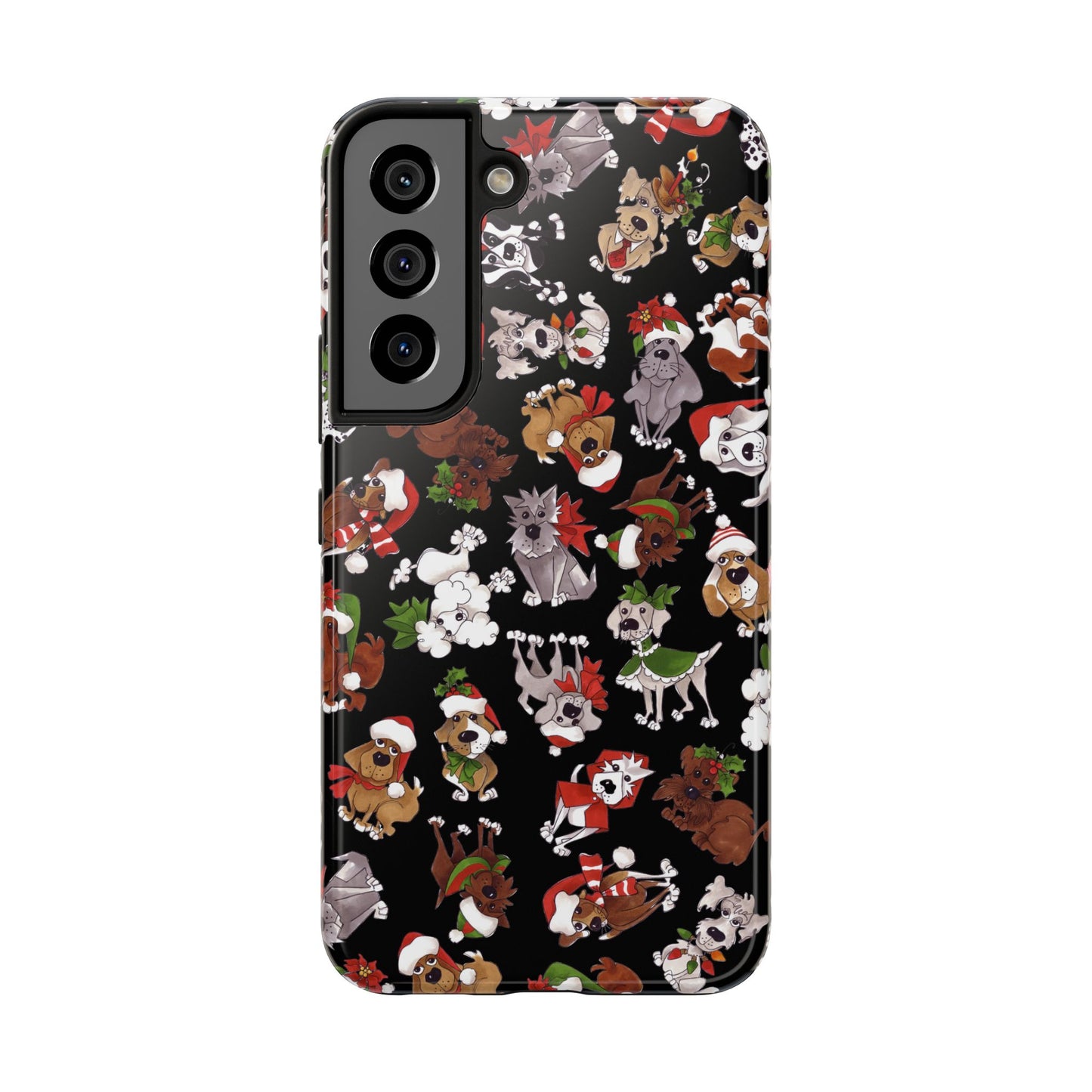Doggie Toss Black Phone Case