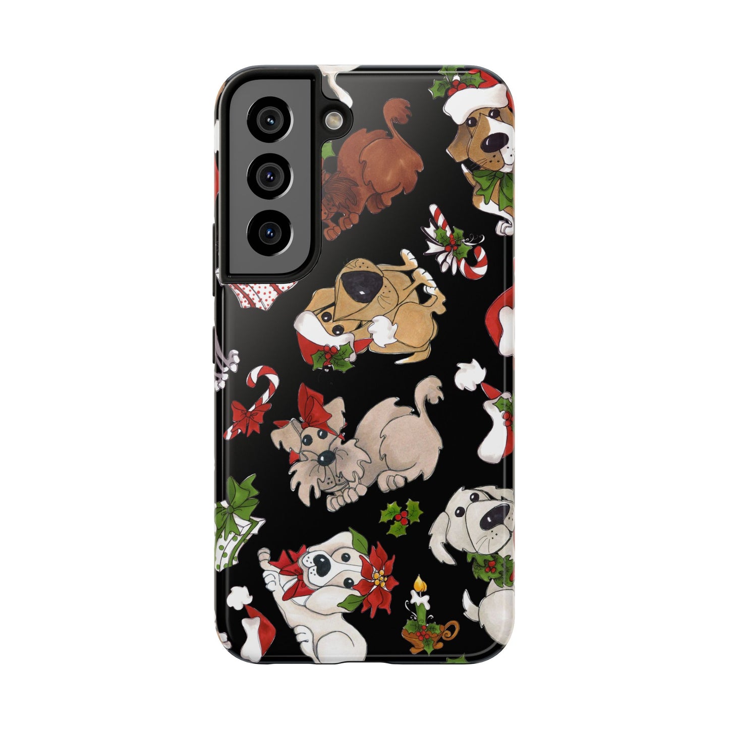 Doggie Toss Black Phone Case