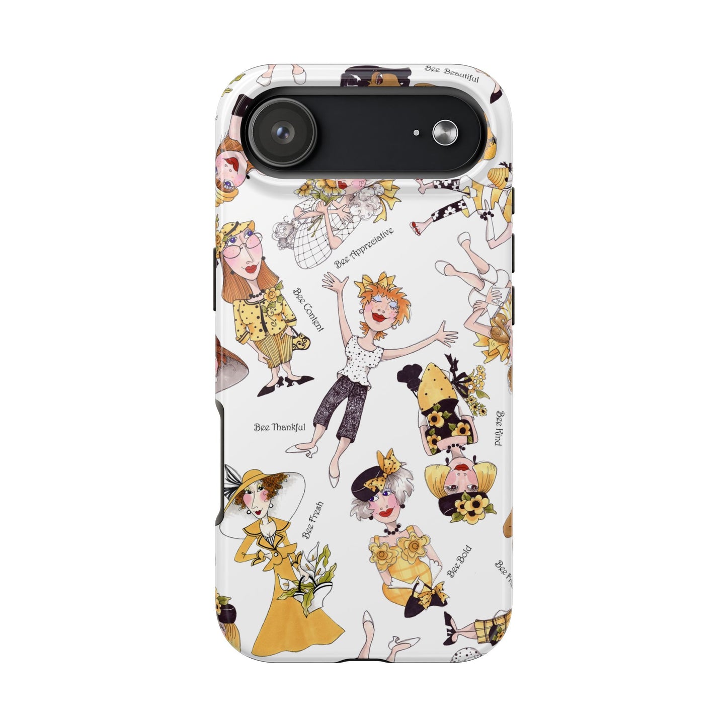 Bee Tossed White Phone Case