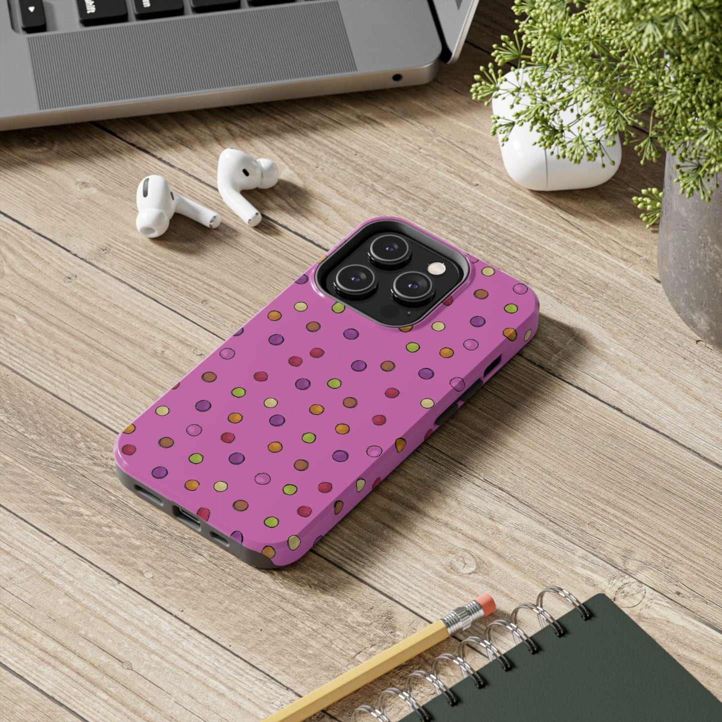 Tea Dot Pink Phone Case