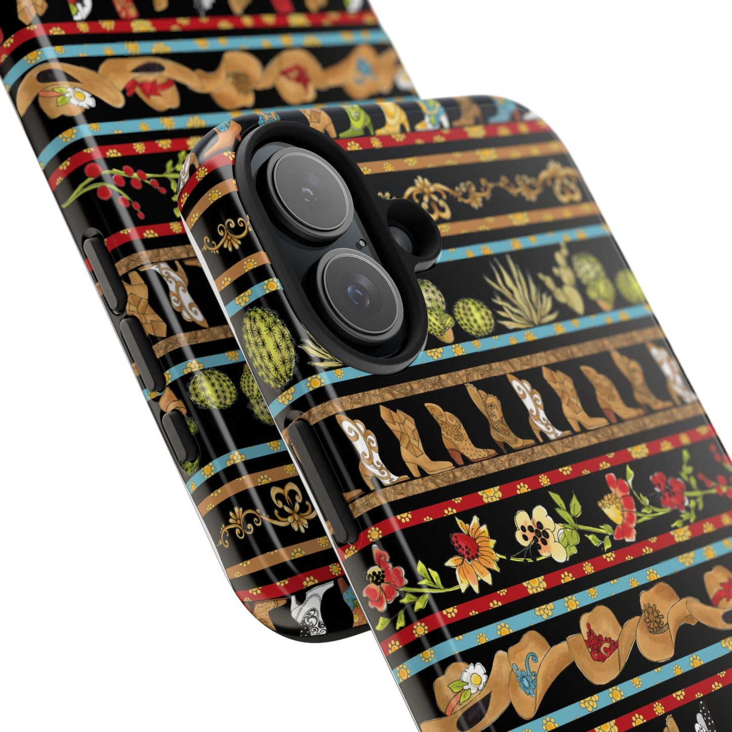 Whoa Borders Black Phone Case