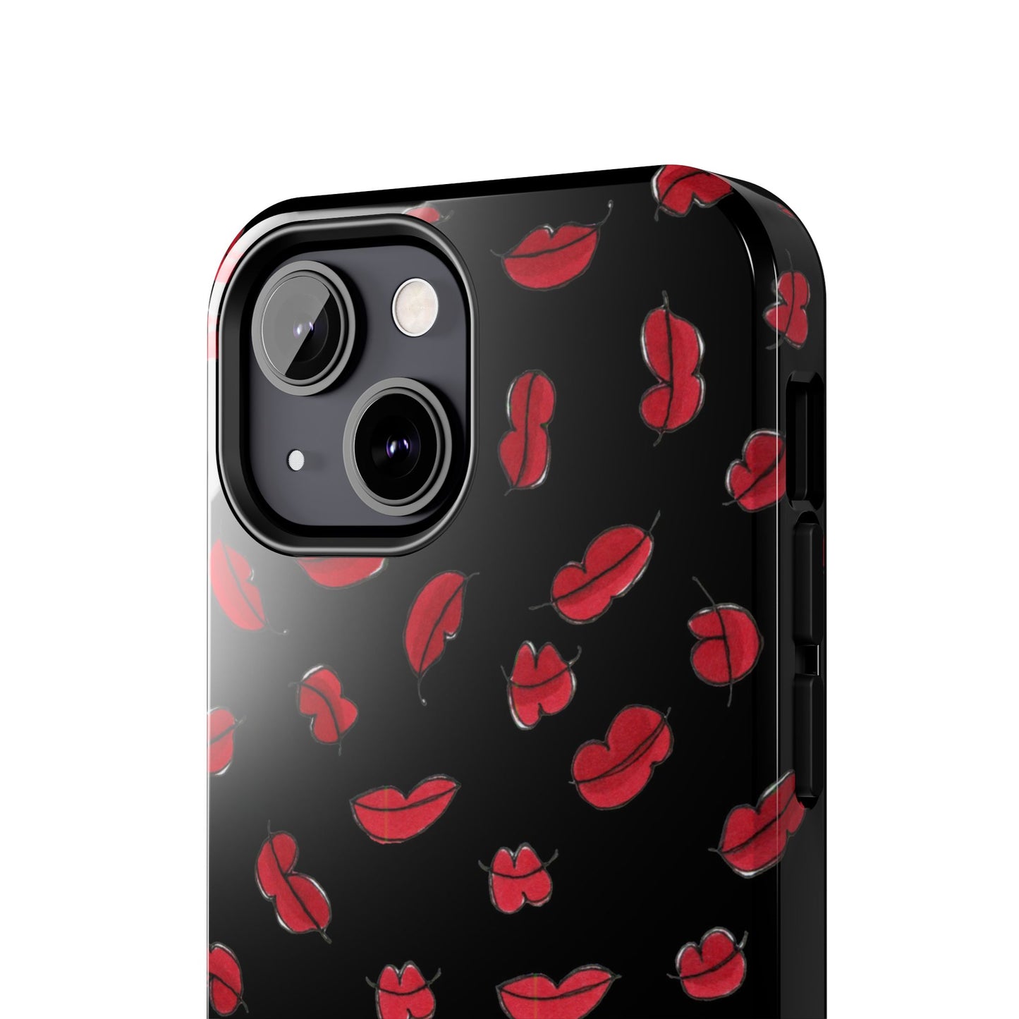 Lotsa Lips Black Phone Case