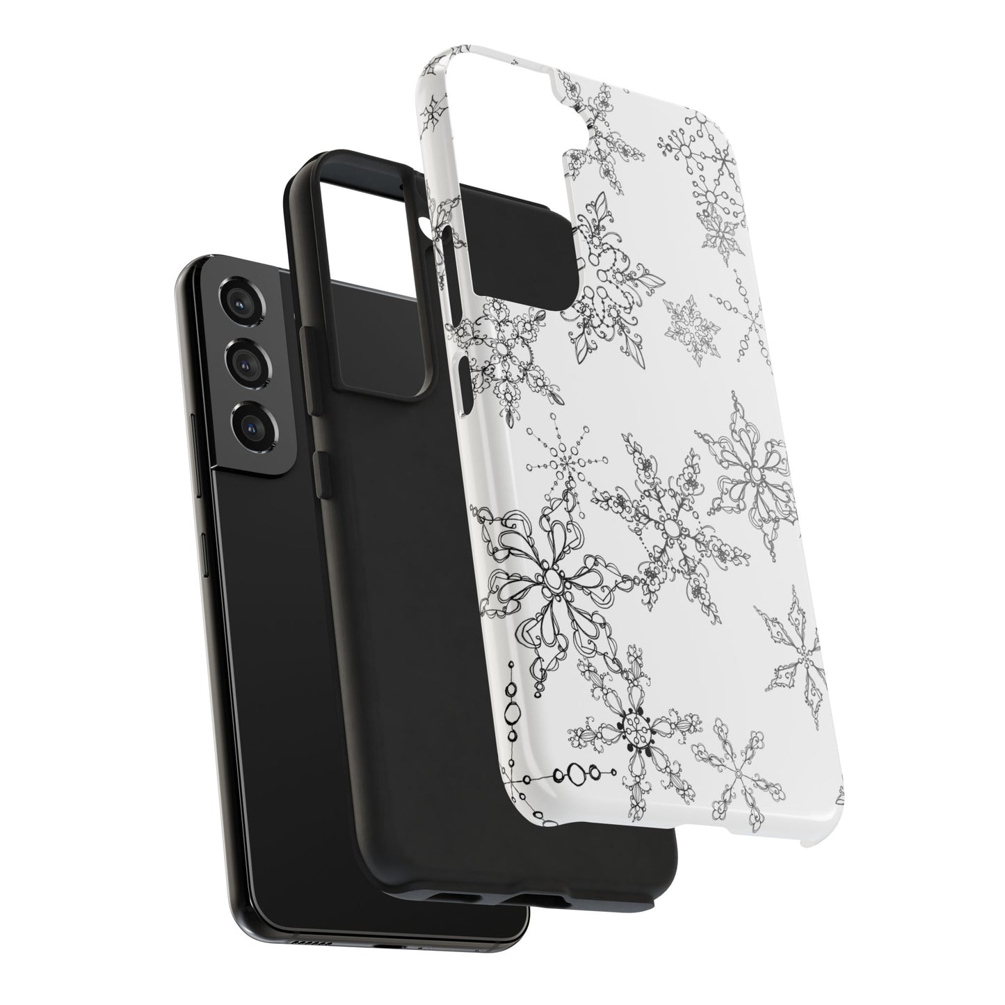 Random Flakes White Phone Case