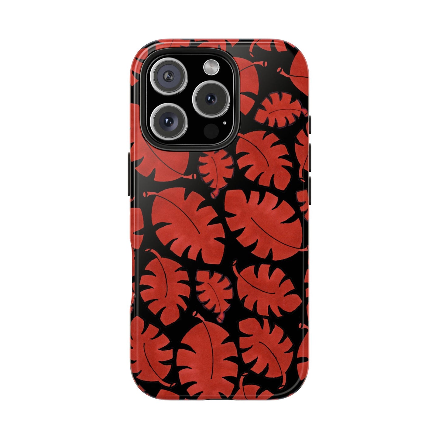 Red Bananas Black Phone Case