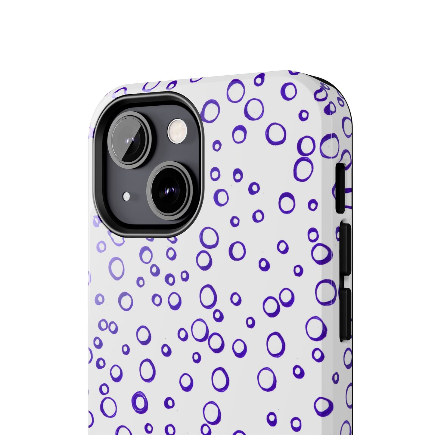 Blue See Through Dots Phone Case
