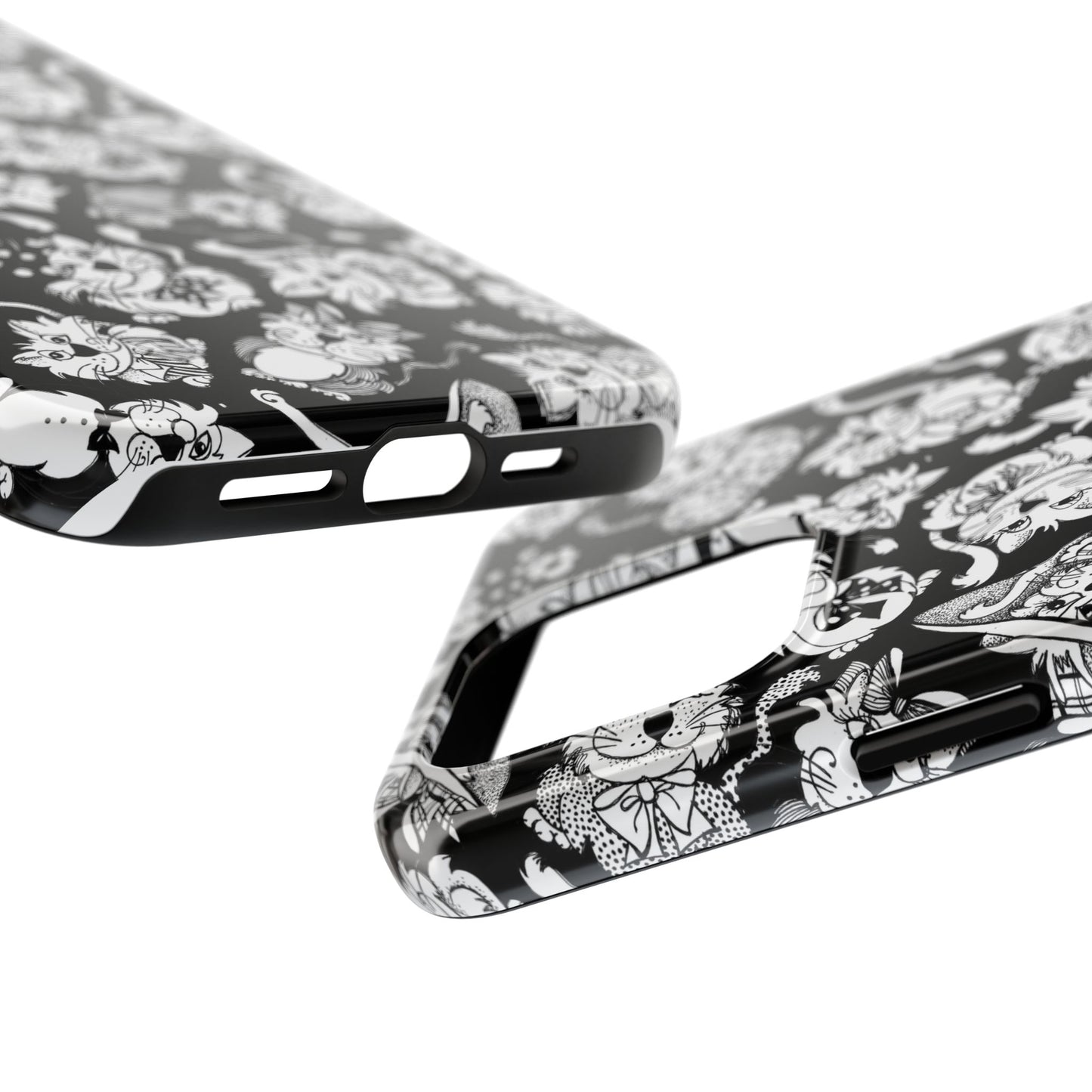 So Kitties Tossed Black Phone Case