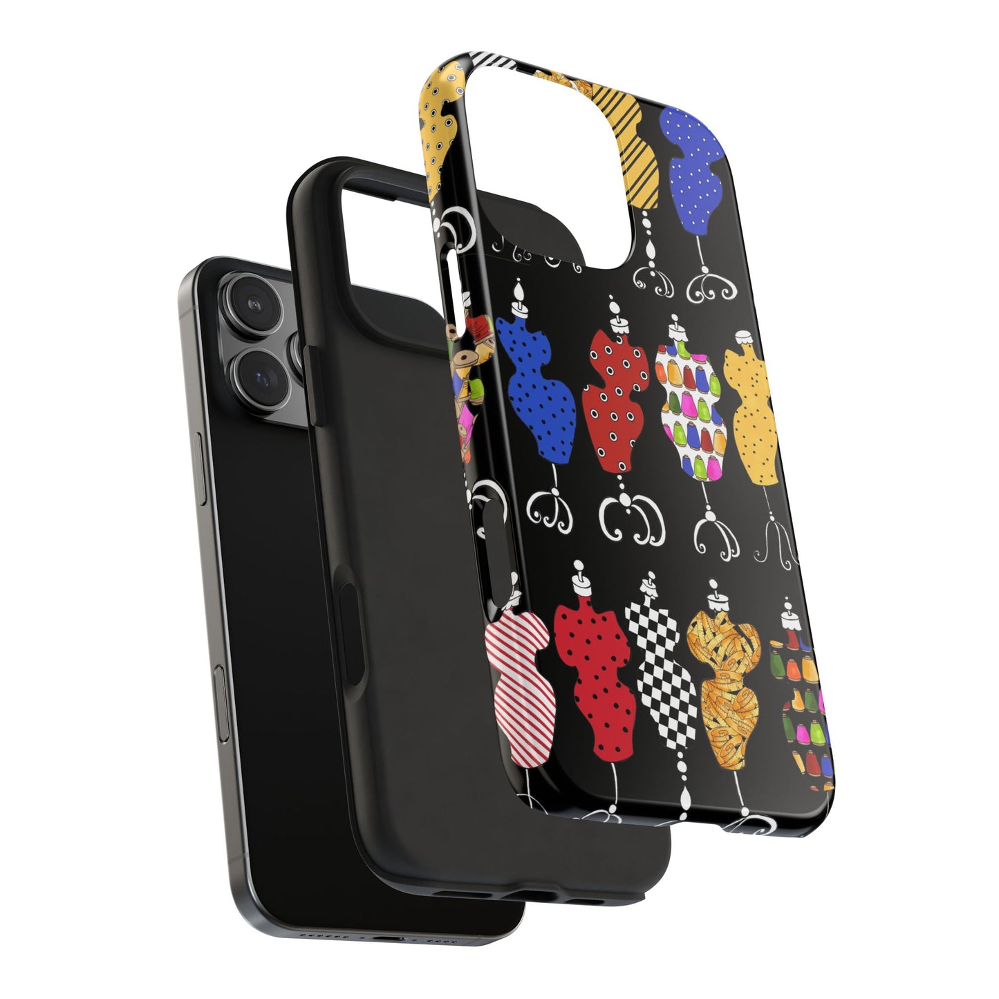 Go Figure Black / Multi Phone Case