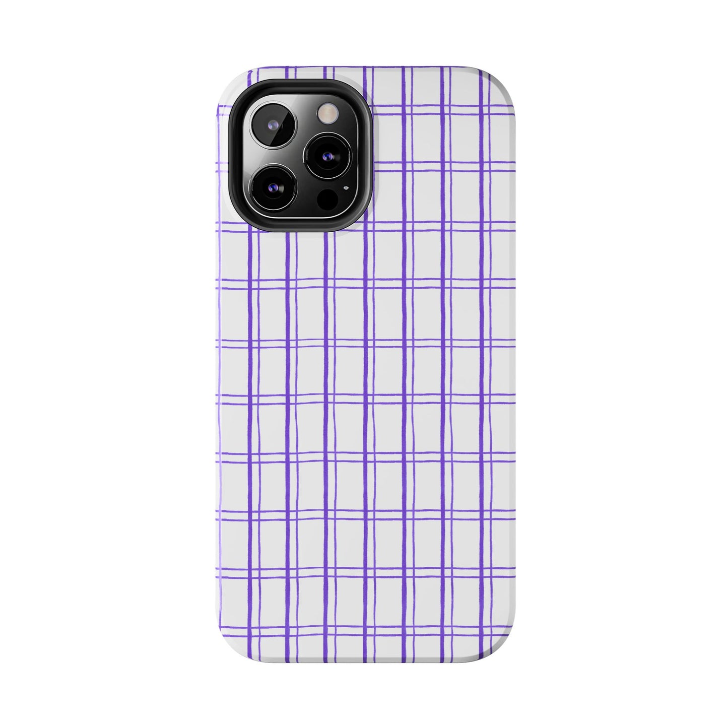 Kitchen Plaid White / Blue Phone Case