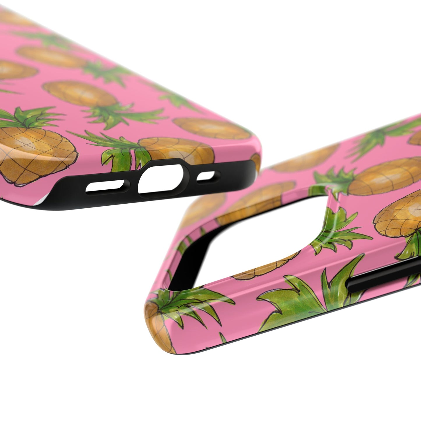 Pineapple Toss Pink Phone Case