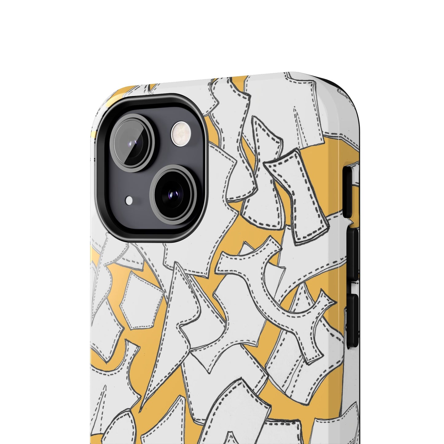 Pattern Pieces Yellow Phone Case