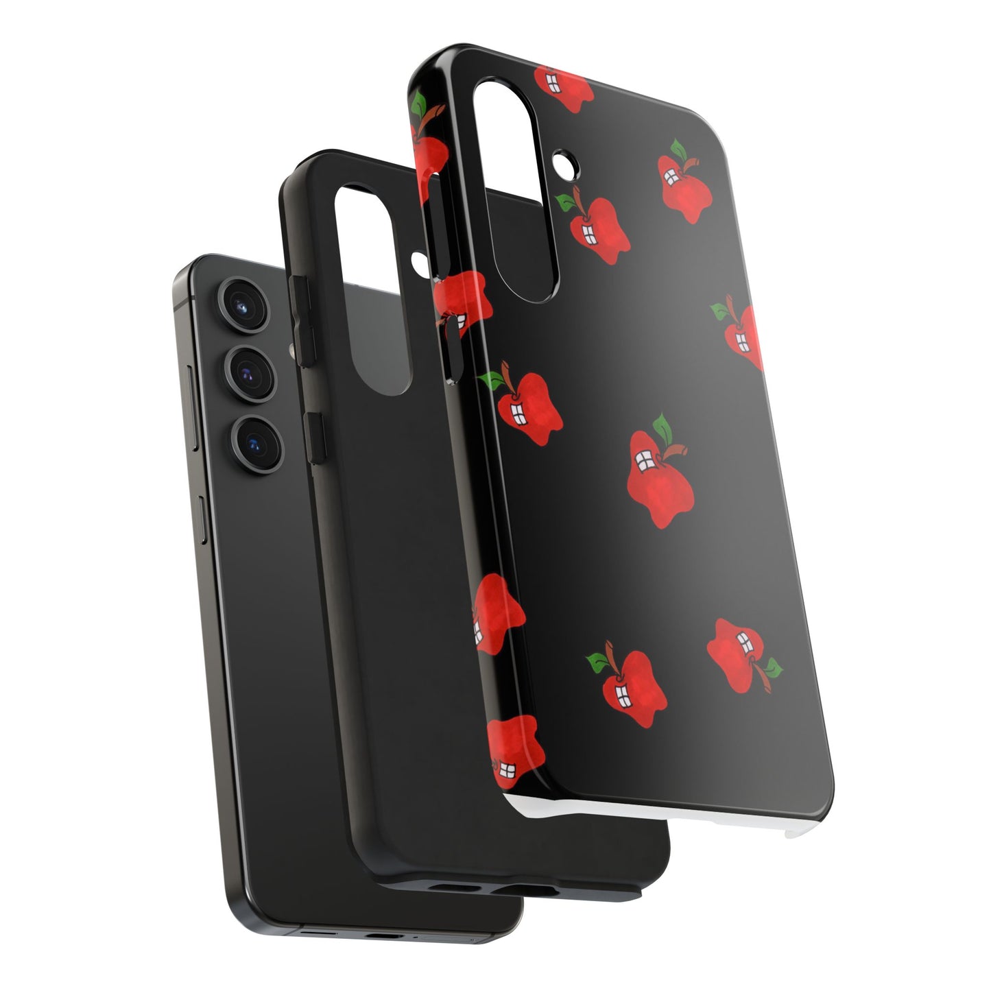 Flying Apples Black Phone Case