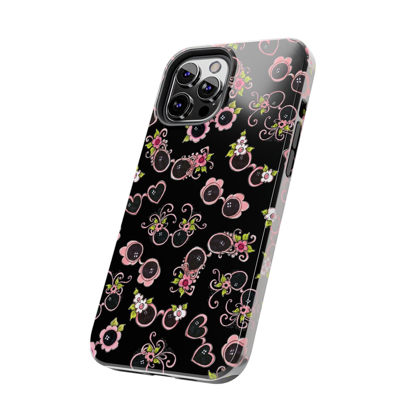 Tossed Shades Black Phone Case
