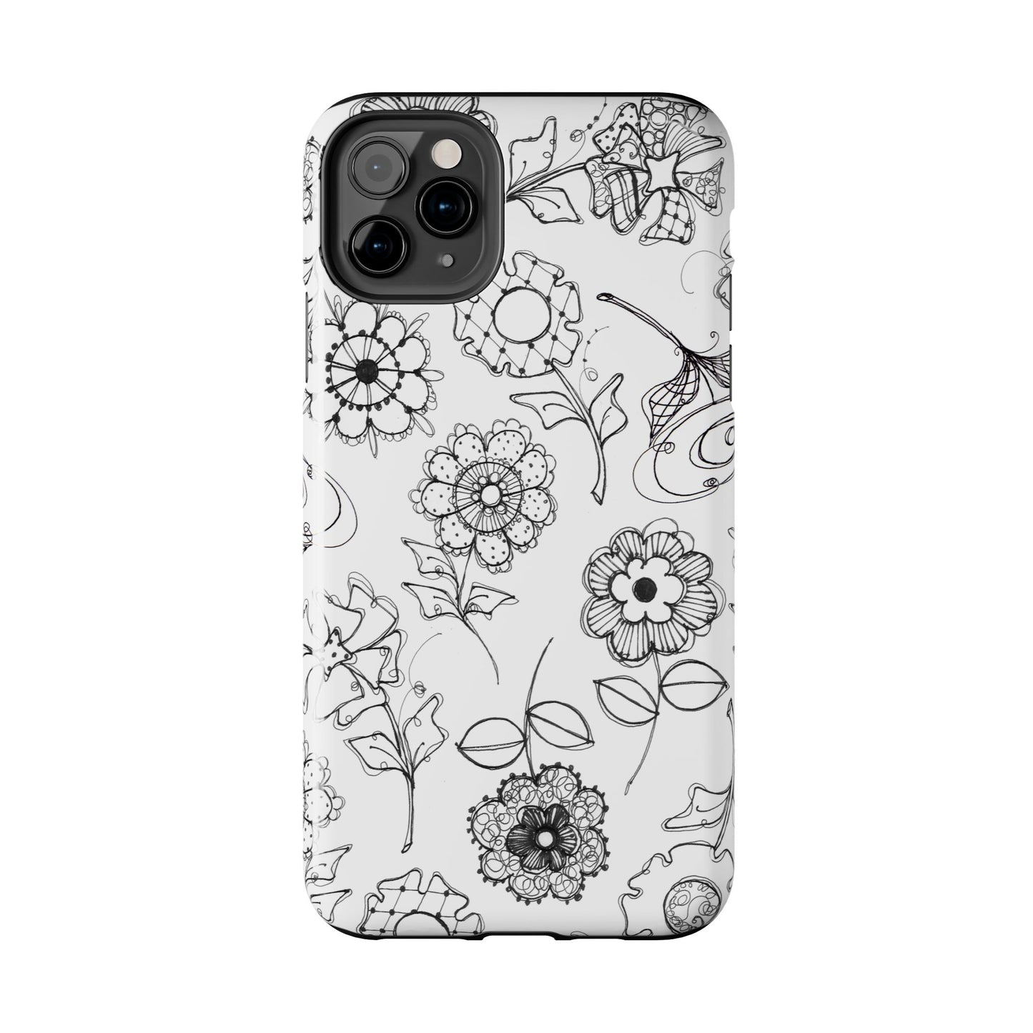 Paper Posies White Phone Case
