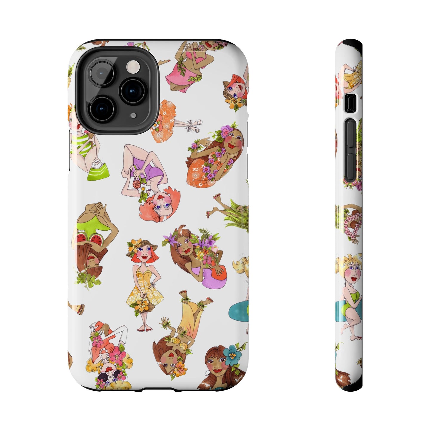 Island Toss White Phone Case