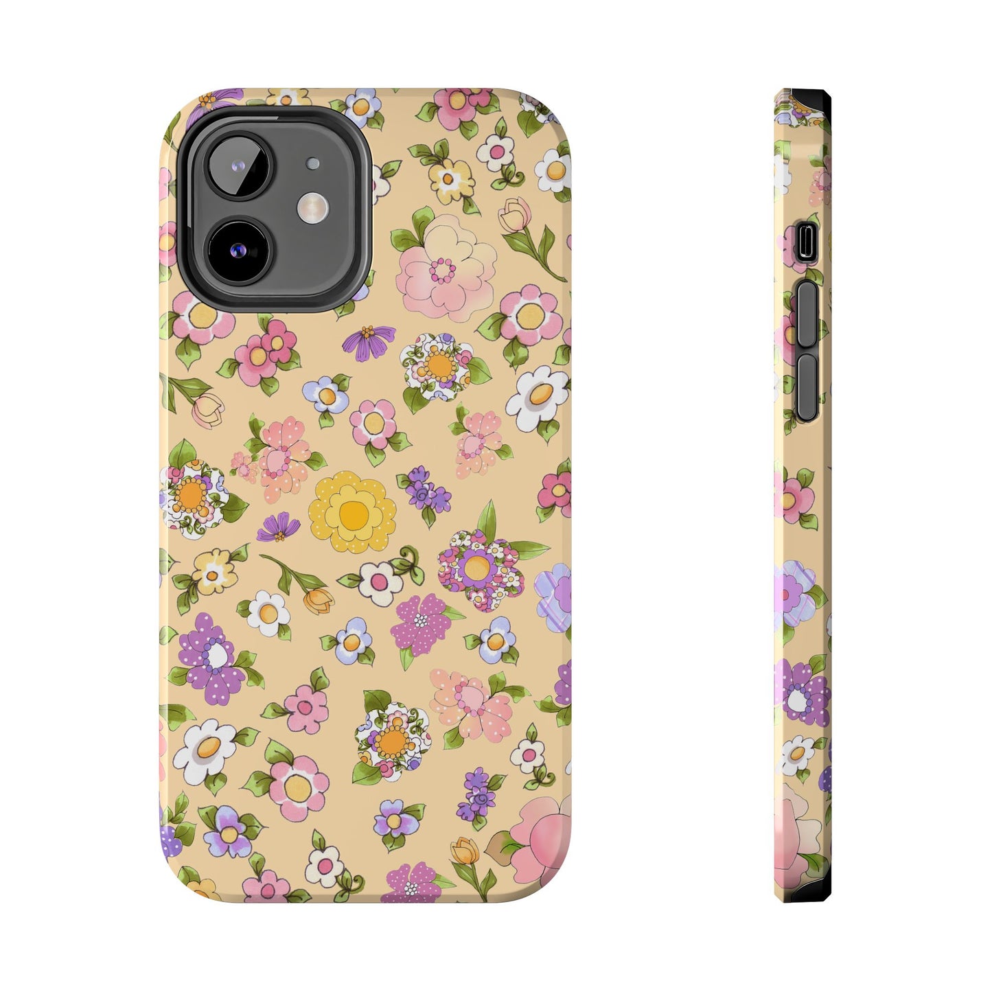 Flowery Yellow Phone Case