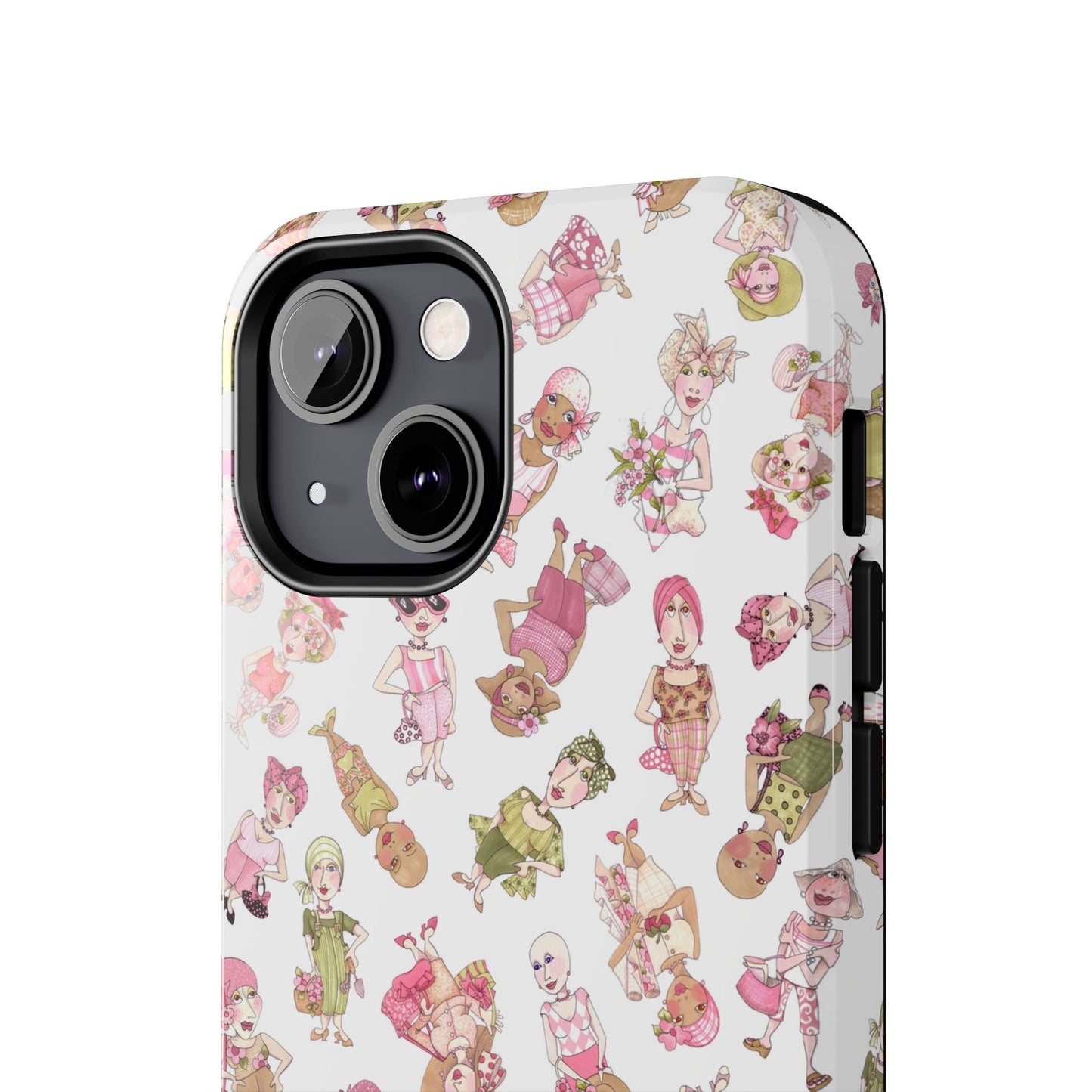 Tossed Ladies White Phone Case