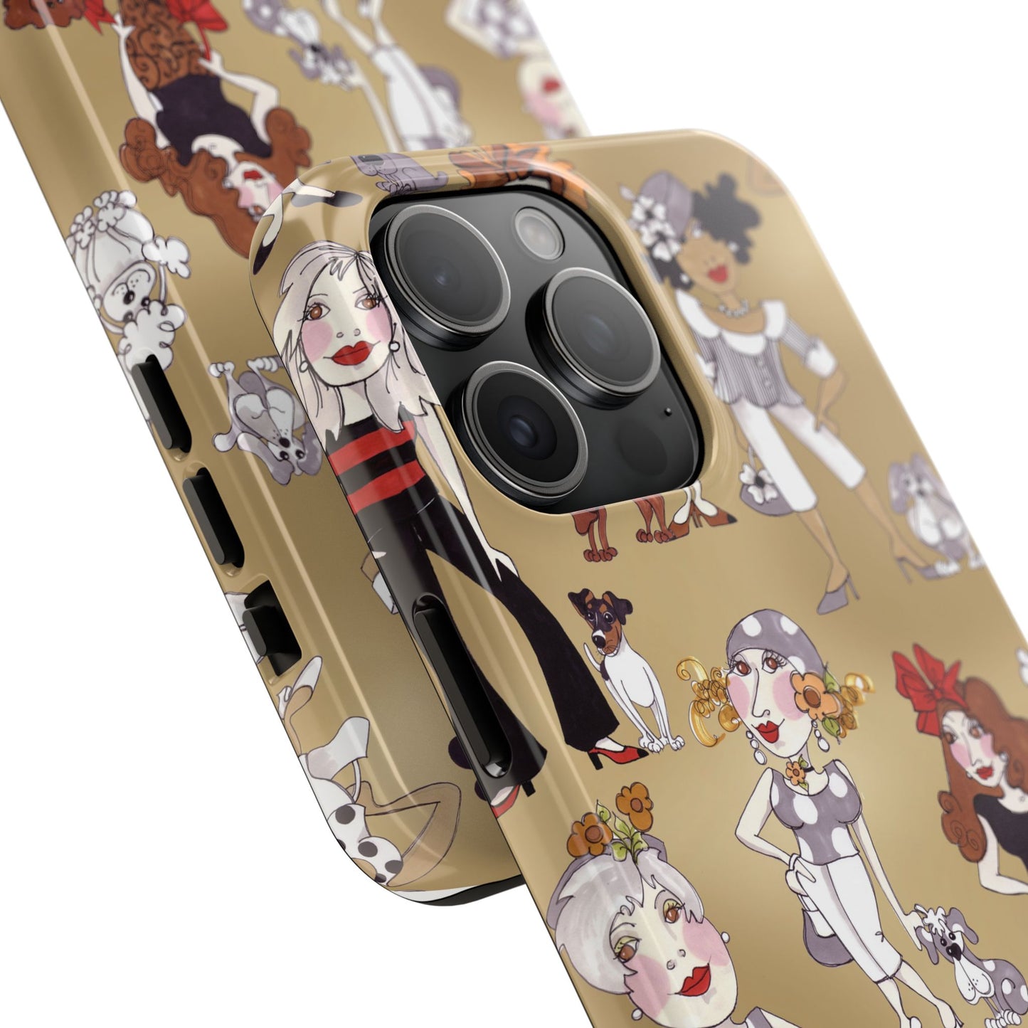 Dog Ladies Tan Phone Case