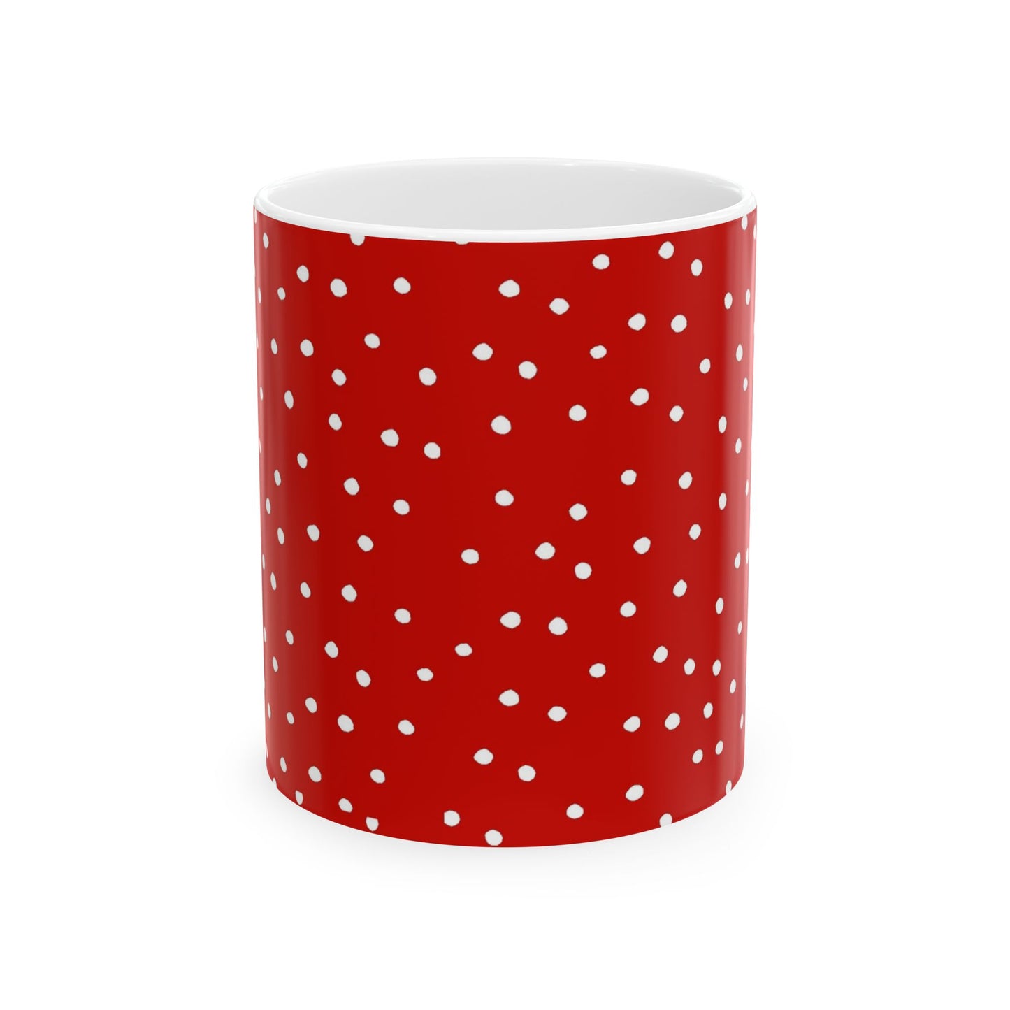 Dinky Dots Red / White Cup