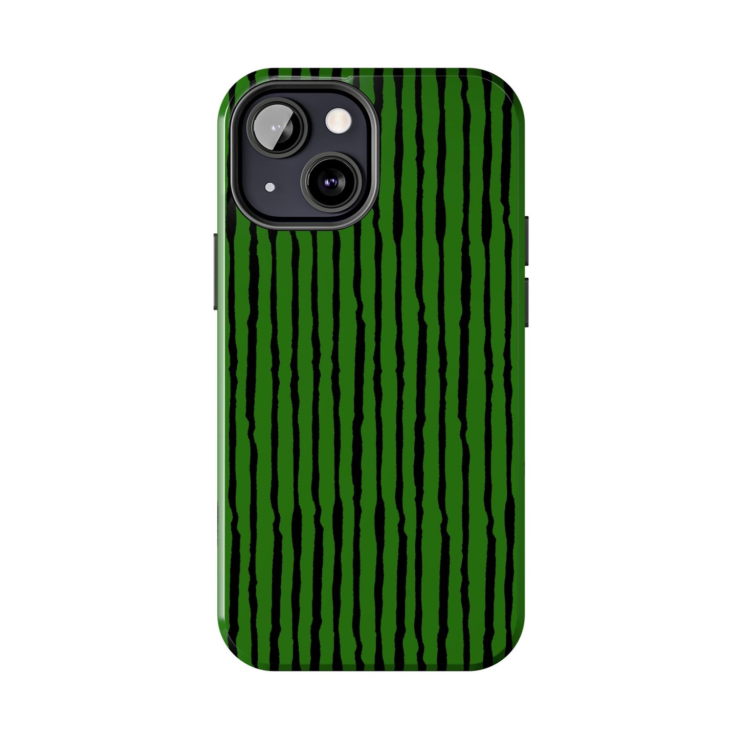 Sorta Stripe Green / Black Phone Case
