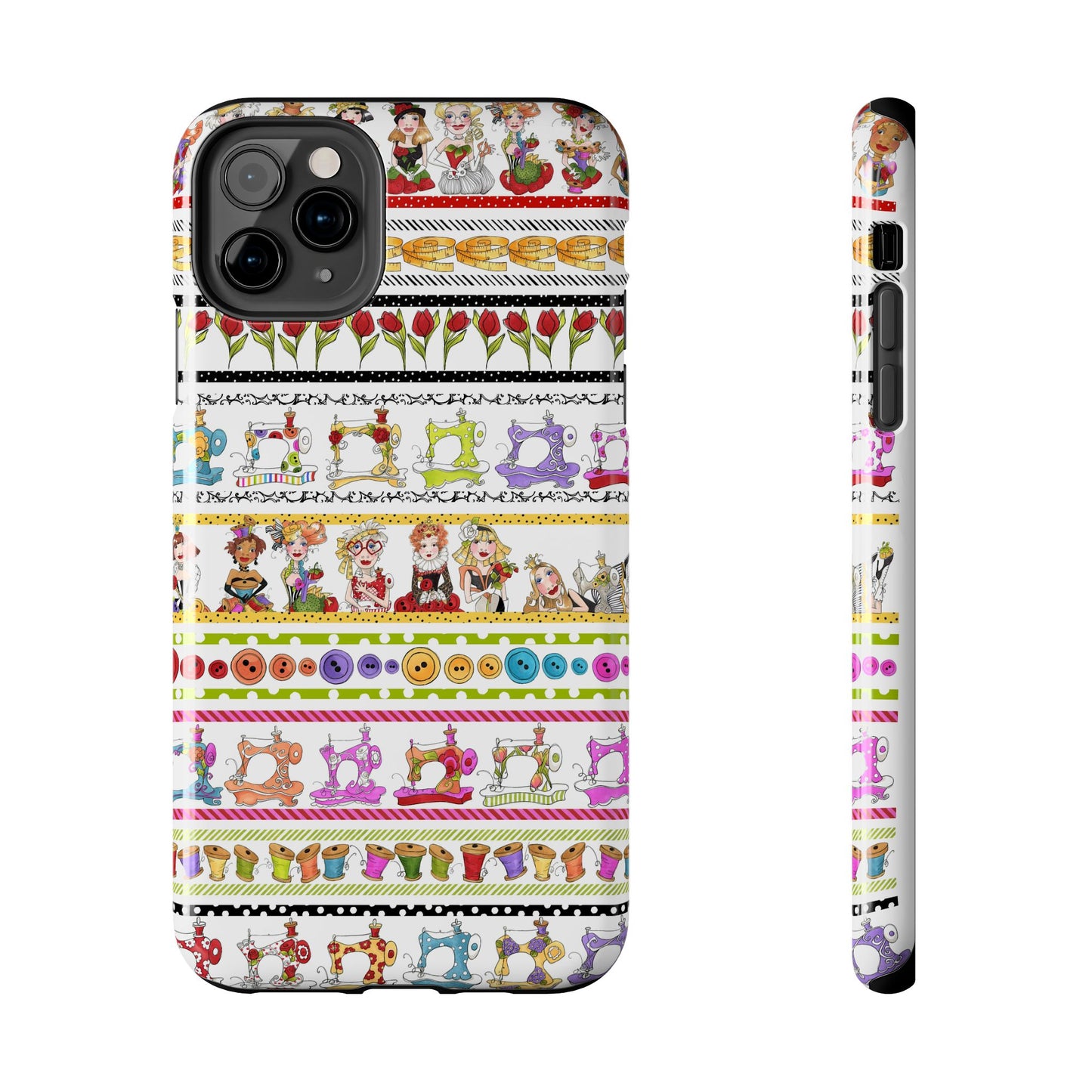 Curious Border White Phone Case