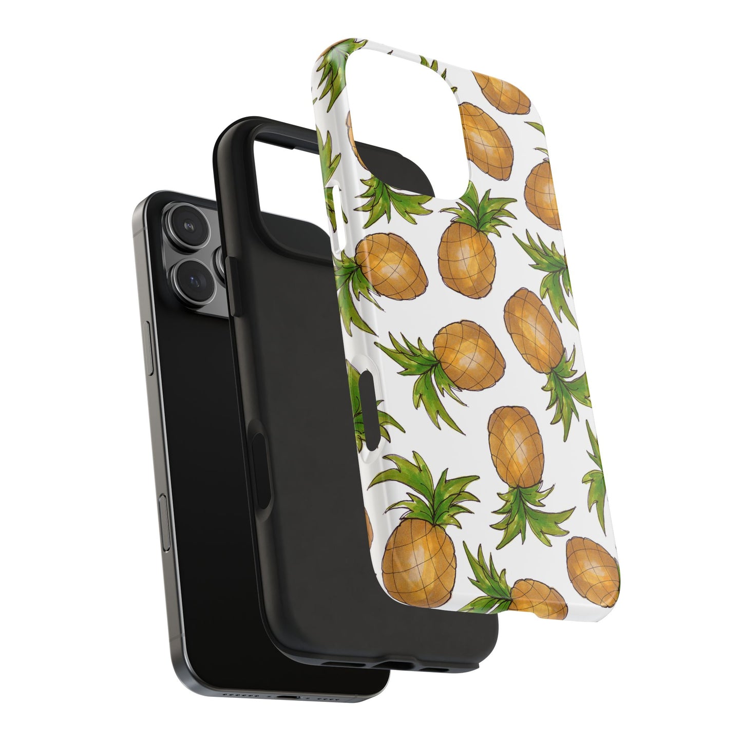 Pineapple Toss White Phone Case