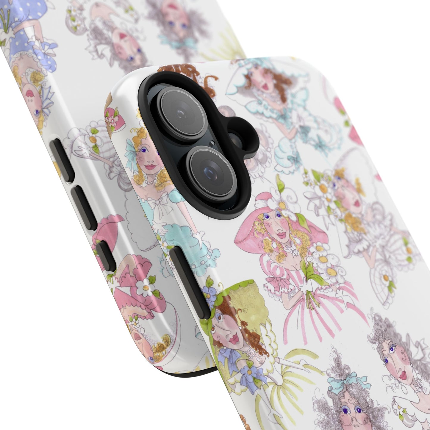 Tossed Belles White Phone Case