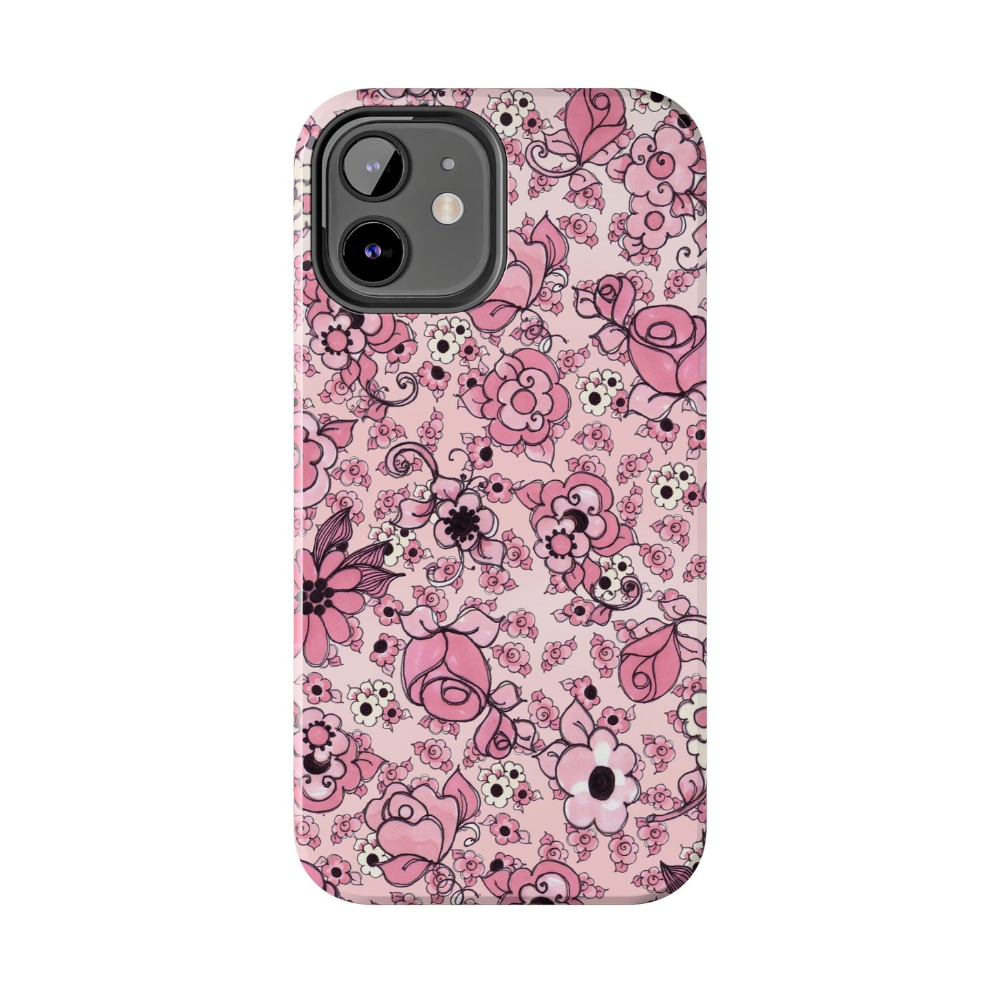 Profuse Posies Pink Phone Case