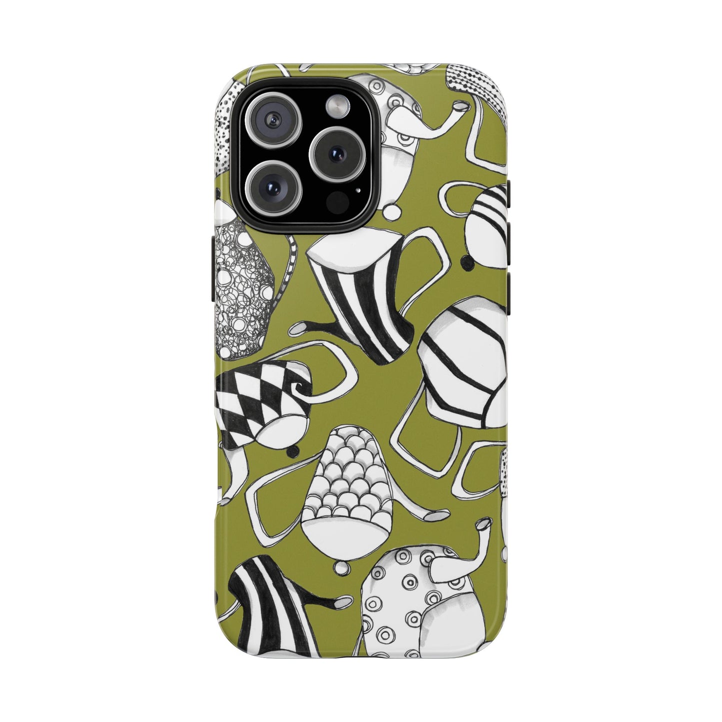 Coffee, Tea Anyone? Green Phone Case